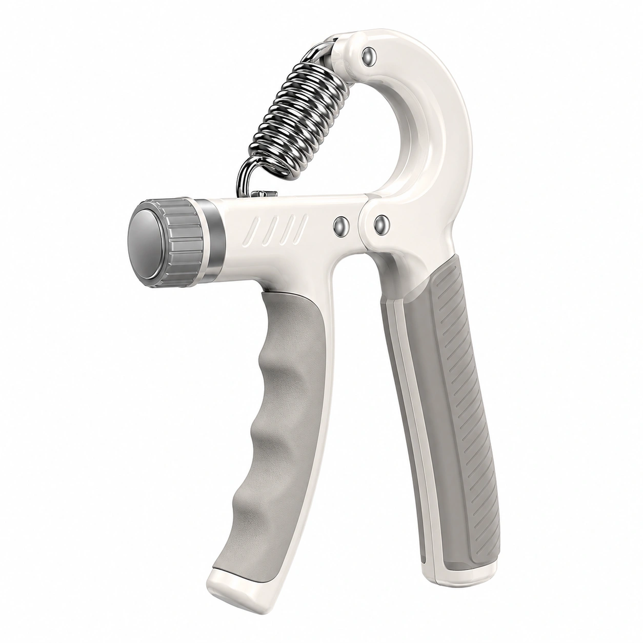 Poignée de Musculation Réglable 5-60 kg Blanc/Gris-HOMEELARO