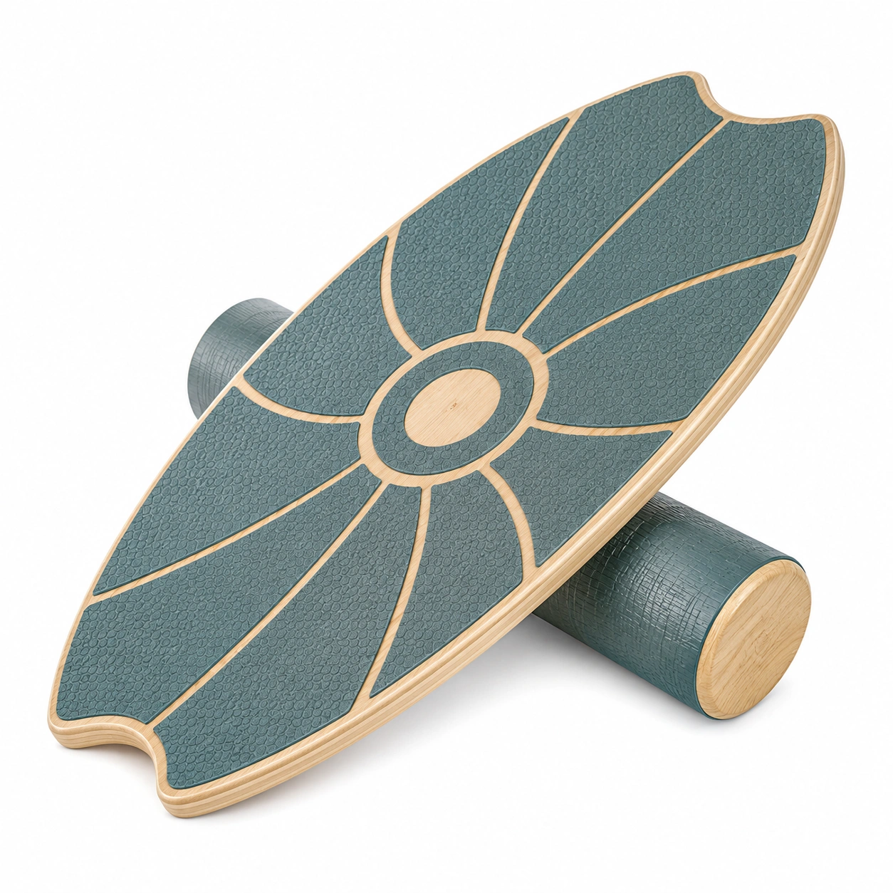 Planche d'équilibre bleu-vert pour entraînement avec motif géométrique-HOMEELARO