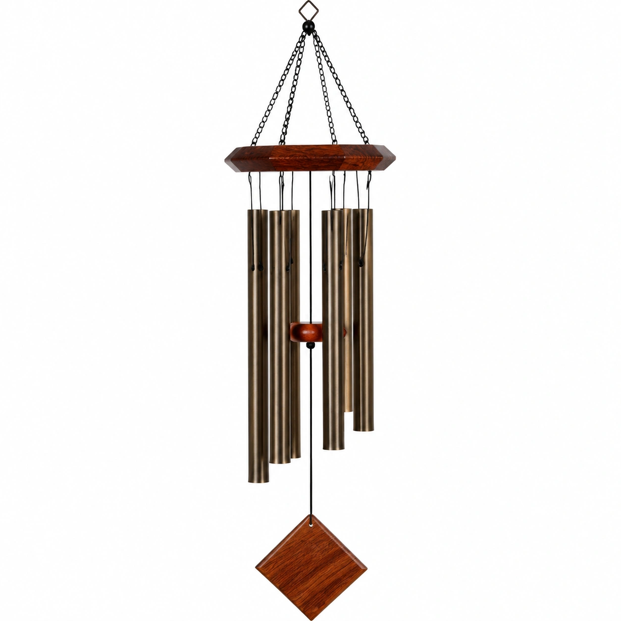 Carillon éolien marron 90 cm pour l'intérieur et l'extérieur-HOMEELARO