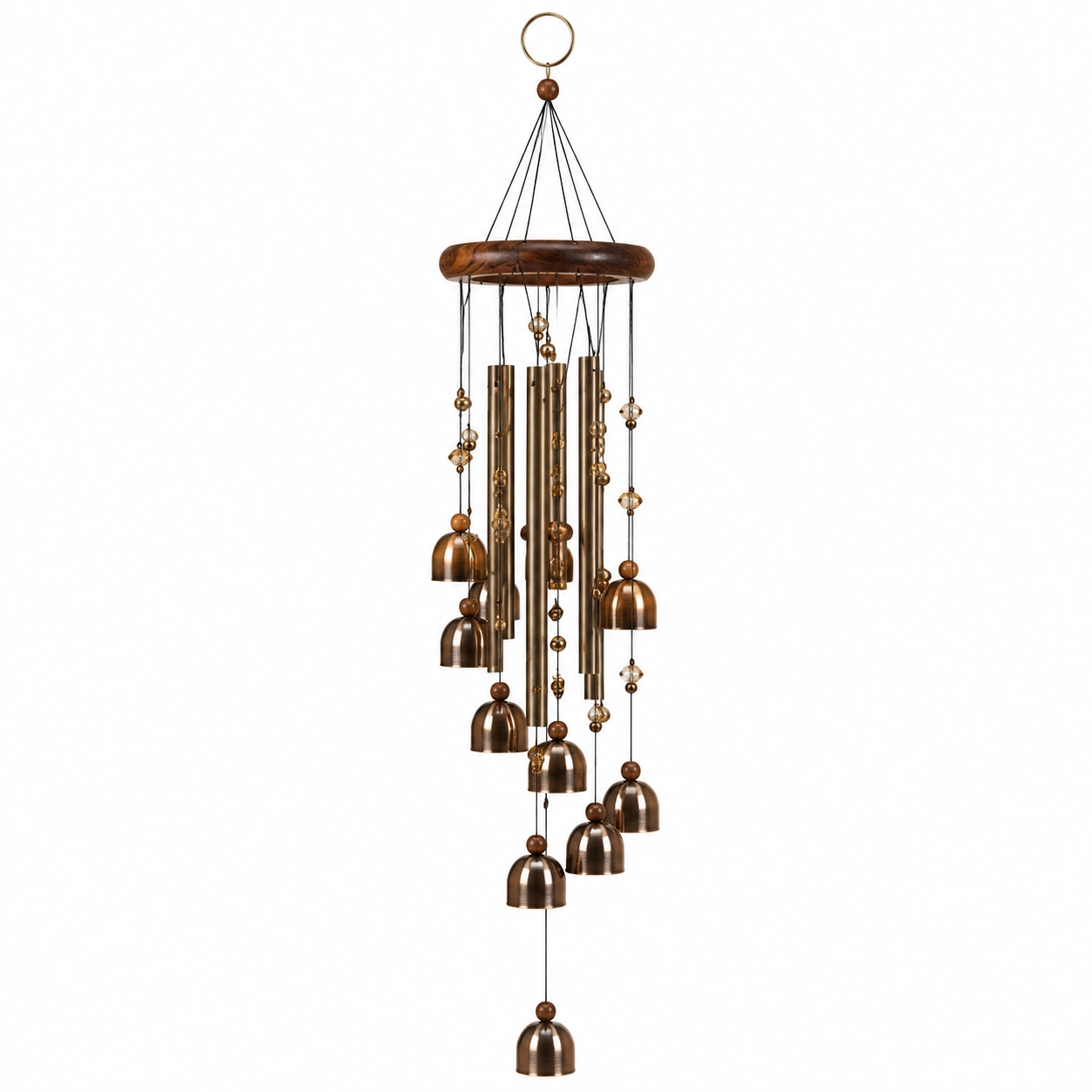 Carillon Éolien en Bronze avec Clochettes-HOMEELARO