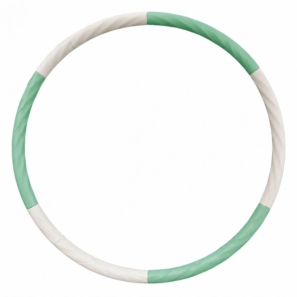 Cerceau de Fitness Démontable Ø100cm Vert/Blanc-HOMEELARO