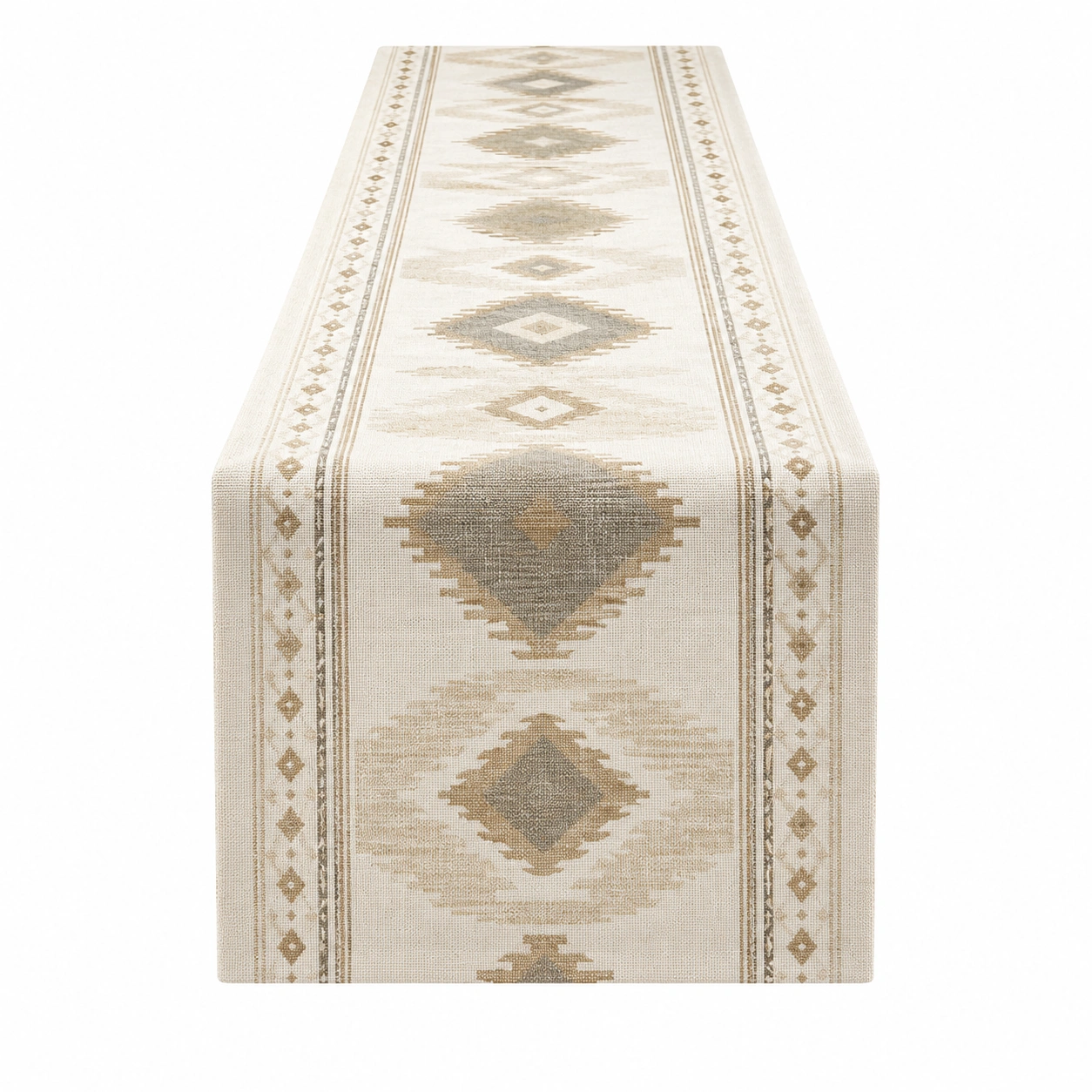 Chemin de Table Beige avec Motifs Géométriques-HOMEELARO