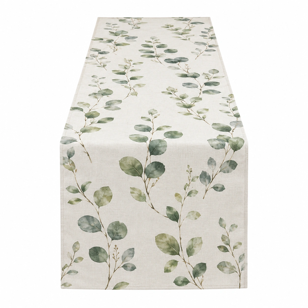 Chemin de table feuillage 180x30 cm vert-HOMEELARO