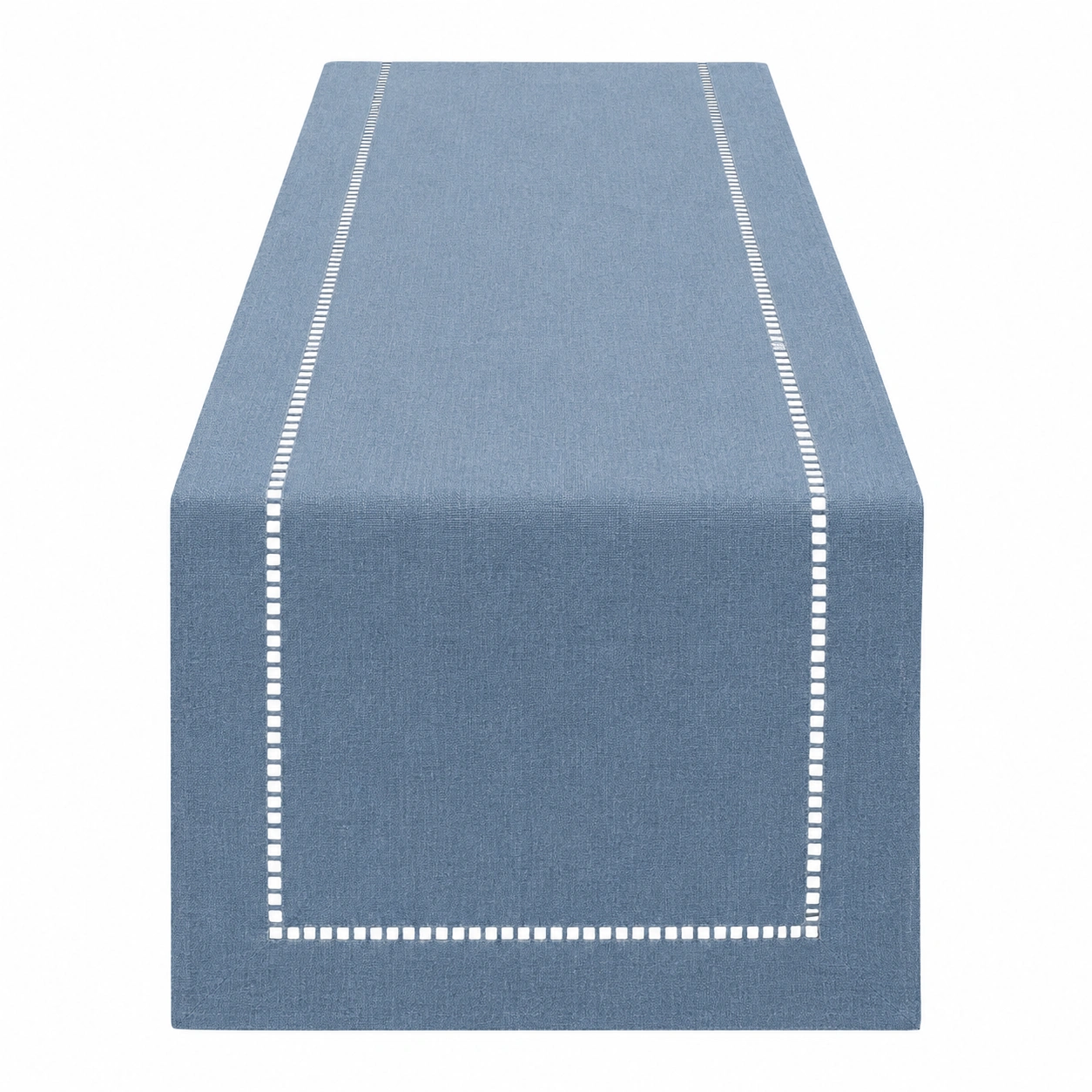Chemin de Table Bleu avec Détails Décoratifs 180x30 cm-HOMEELARO