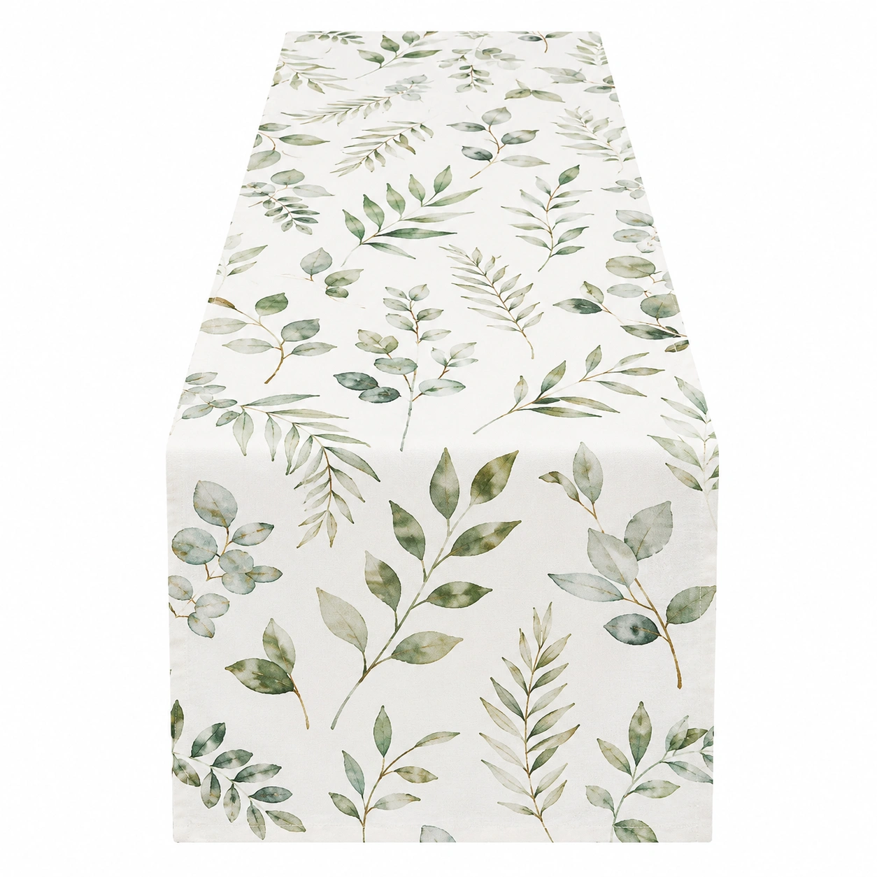 Chemin de Table à Motifs Feuilles Verts 180x33cm-HOMEELARO