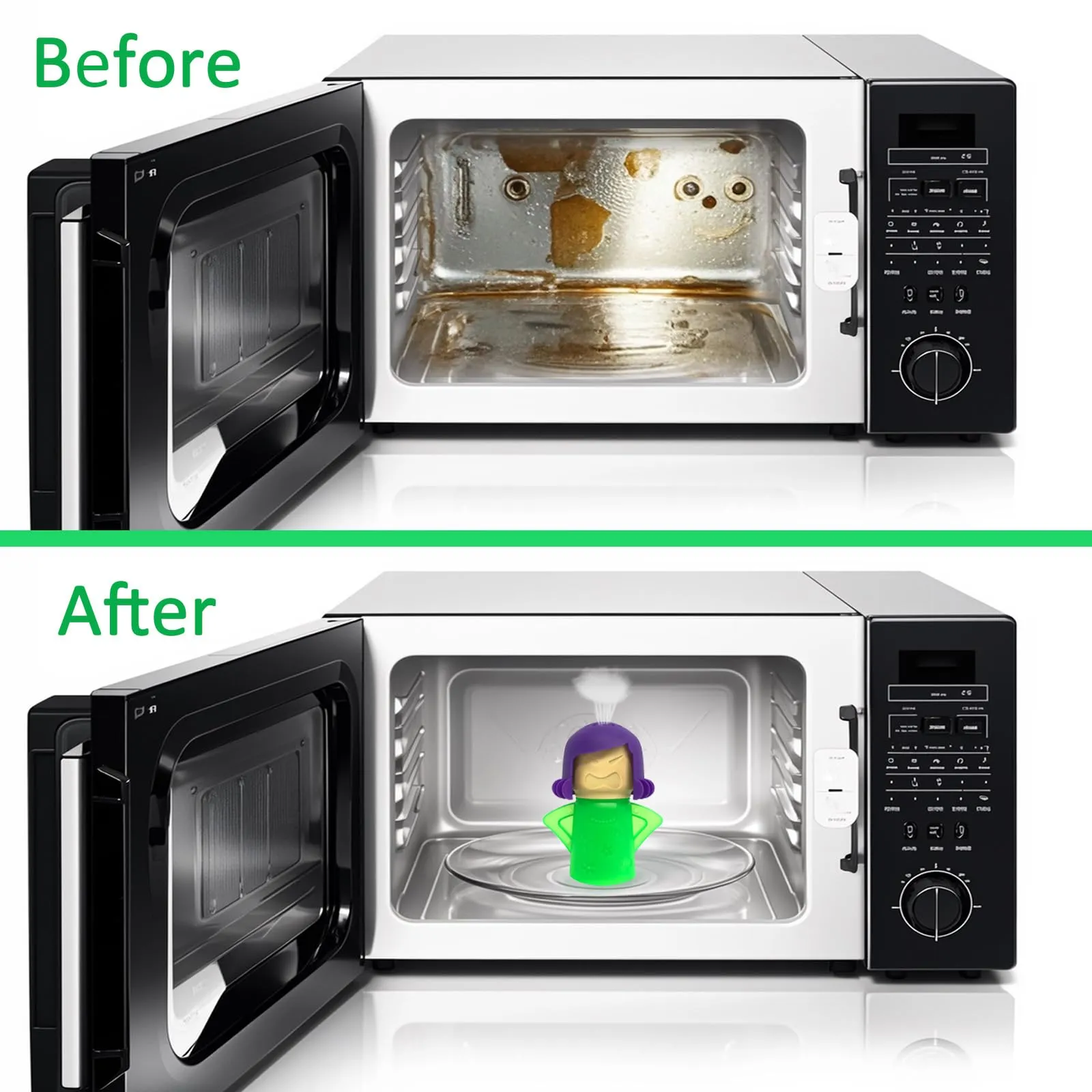Before and After Cleaning