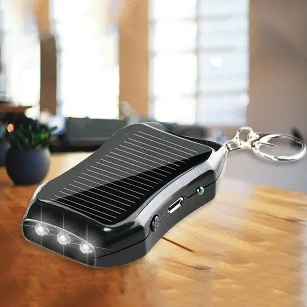 1200mAH Solar Power Bank Keychain