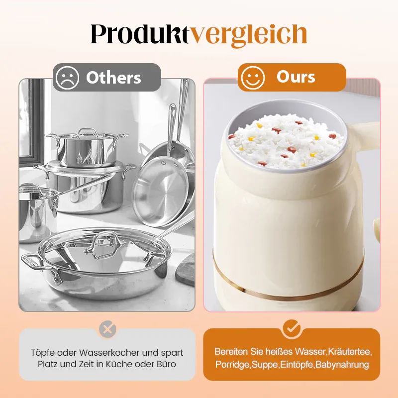 Electric Cooking Mug – Glazed Ceramic Non-Stick Insert