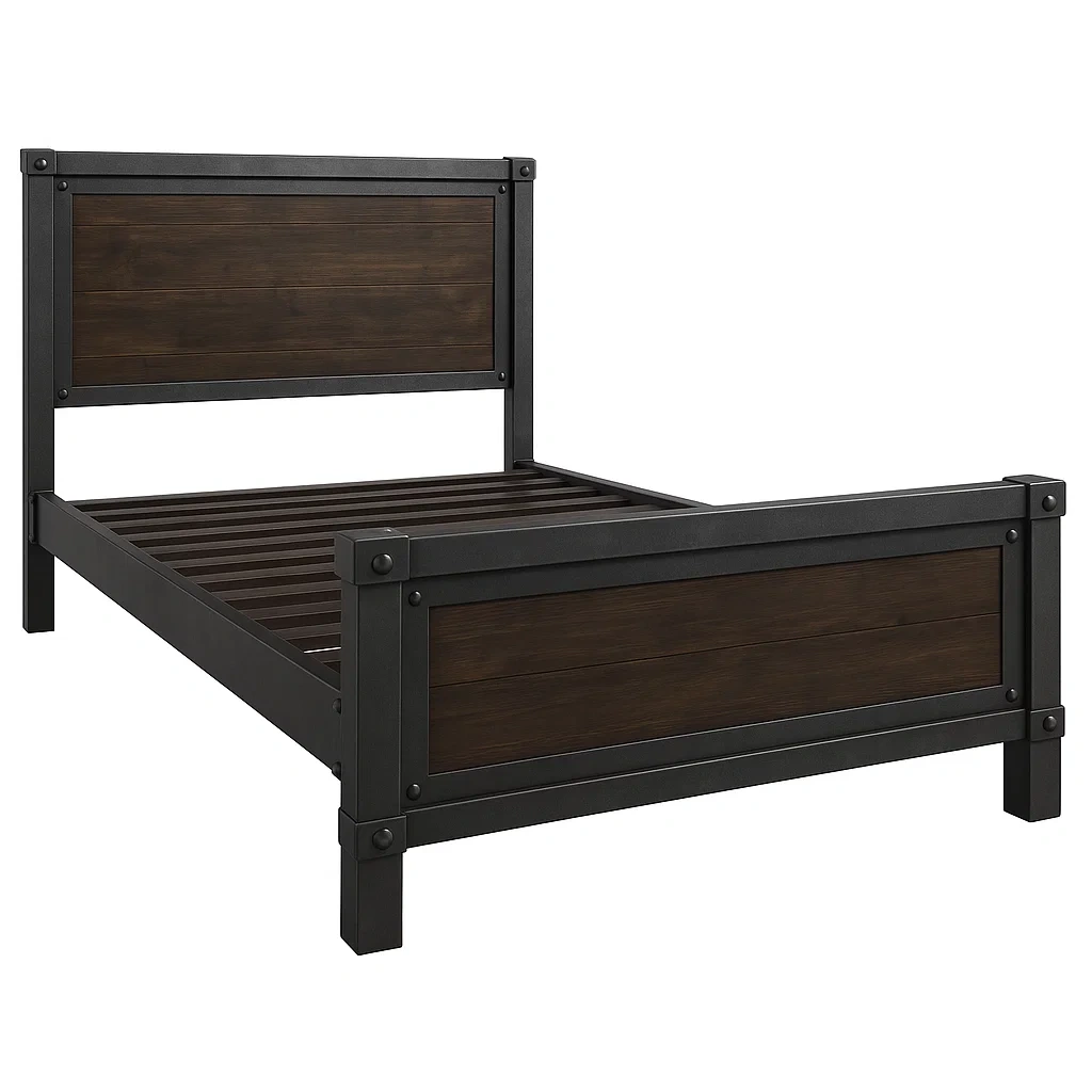 Mobilier de chambre,Lit a lattes-Homelvena