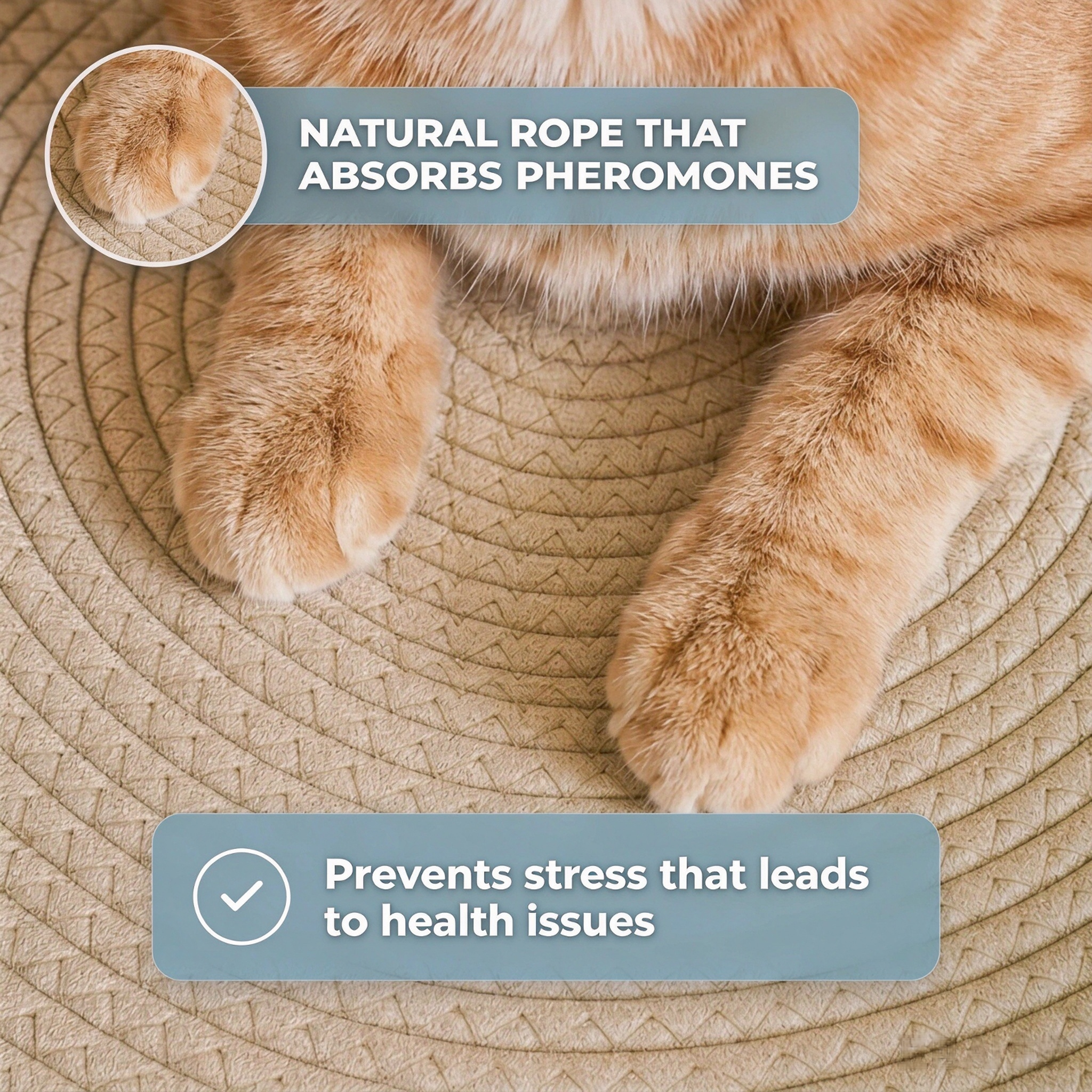 A Hand-Woven Natural Sanctuary for Your Indoor Cat