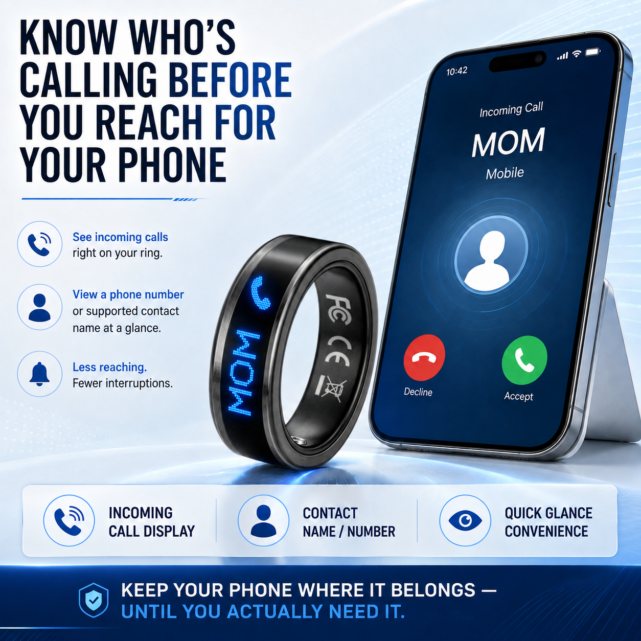 🔥LAST DAY 50% OFF 🔥 Veyra™ Smart Display Ring – Health, Sleep & Call Tracking on Your Finger