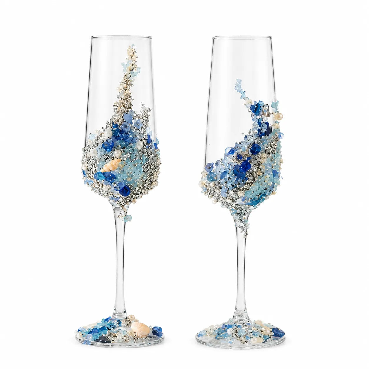 🔥 LAST DAY 50% OFF 🔥 DIY Crystal Rhinestone Butterfly Toast Champagne Flute Kit ✨