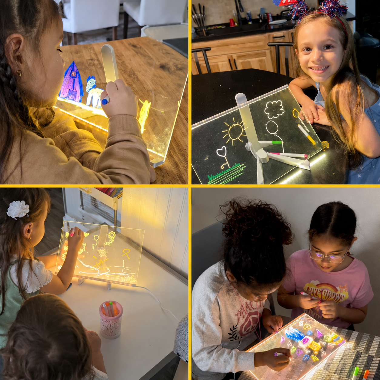 🔥HOT SALE NOW 50% OFF🔥Kids’ Best Friend – Acrylic Glow Drawing Board