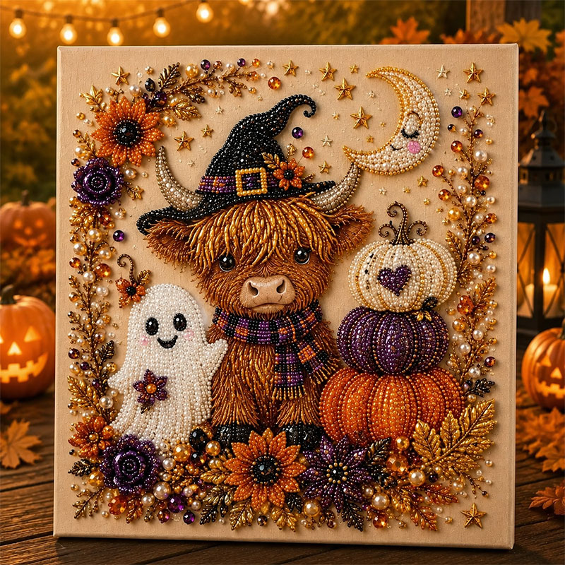 ✨Massive 65% OFF👻 Halloween Pearl Art DIY Kit – Turn Tiny Pearls into Spooky-Cute Magic