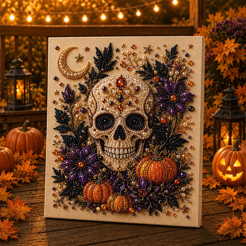 ✨Massive 65% OFF👻 Halloween Pearl Art DIY Kit – Turn Tiny Pearls into Spooky-Cute Magic