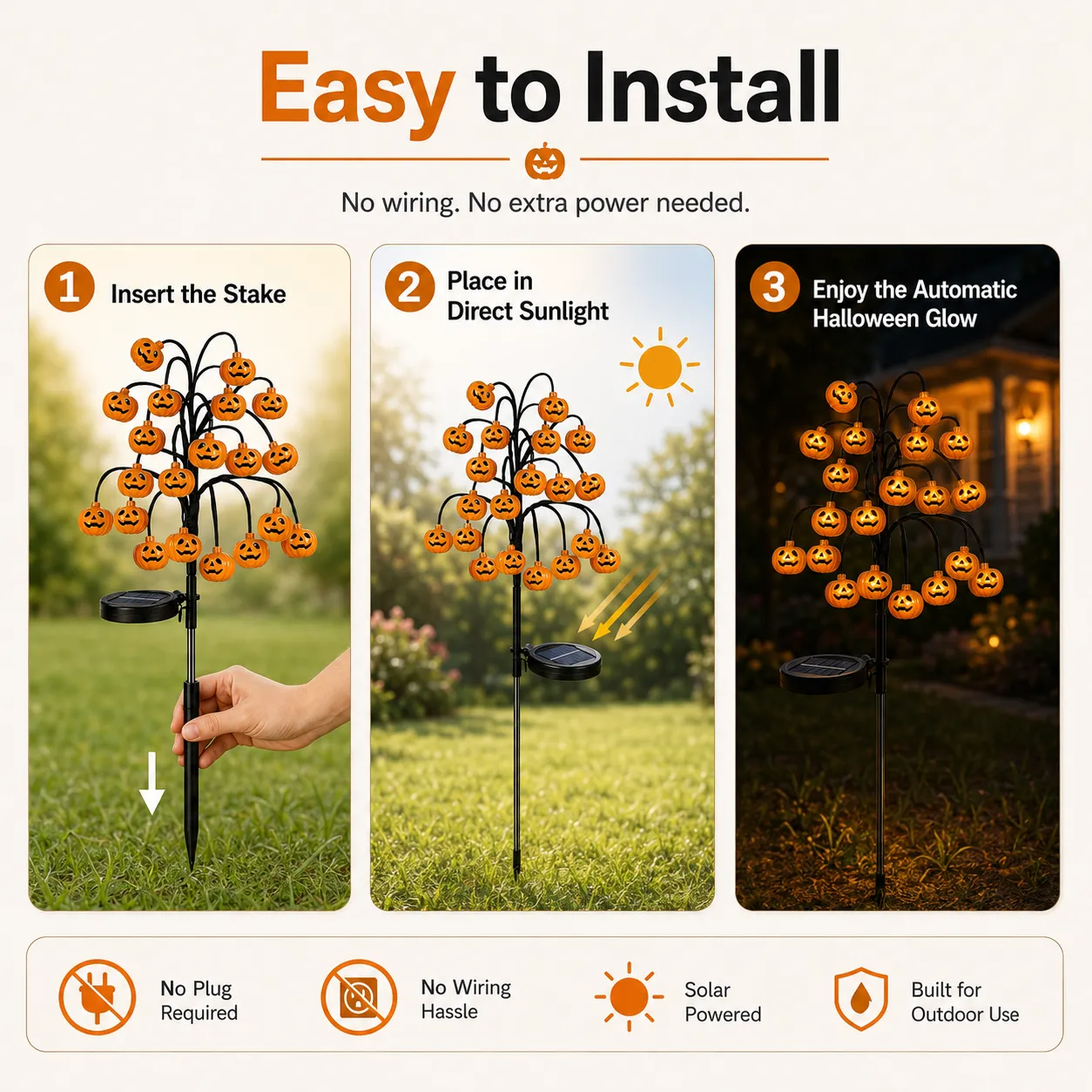 🚀 Get 60% OFF Now🎃Assorted Styles of Halloween Solar Stake Light - Waterproof Outdoor Spooky Lawn Decor