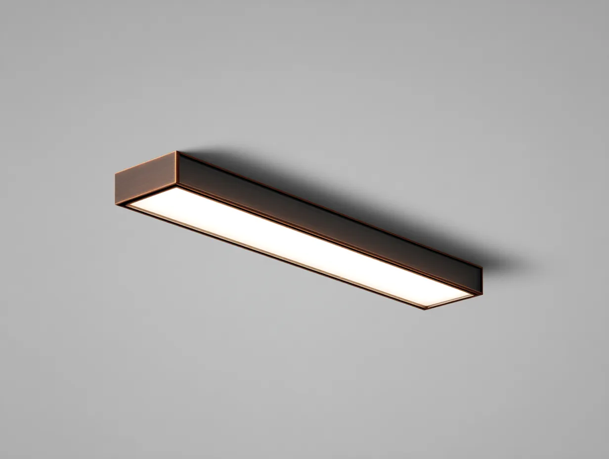 Aplique De Pared LED madera 90x10x8 cm - marrón - formato lineal exterior
