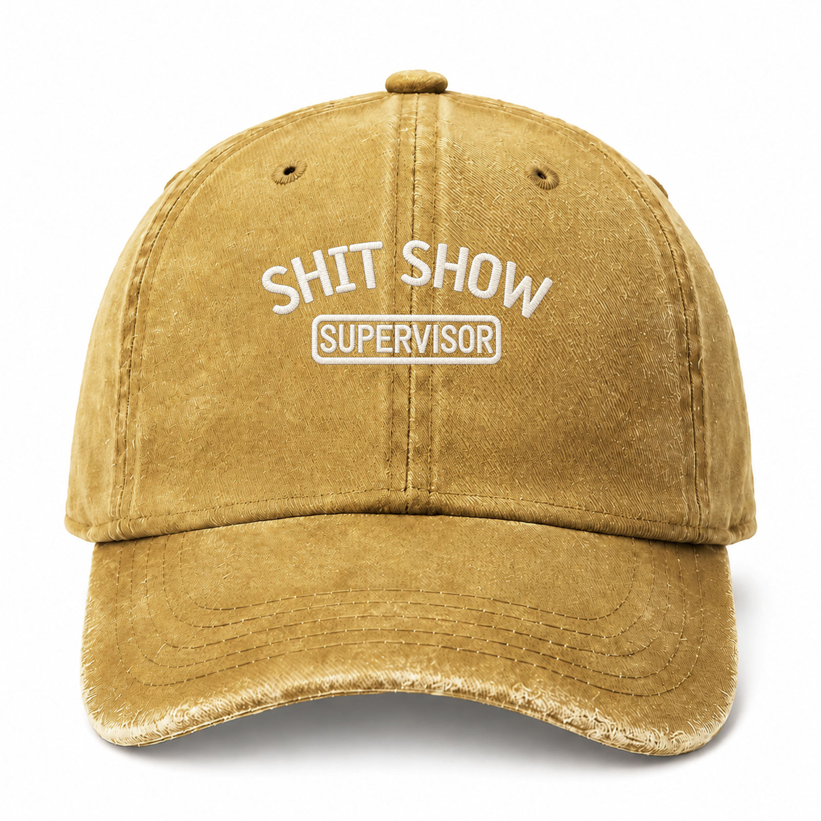 Shit Show Supervisor Sarcastic Saying Embroidered hat