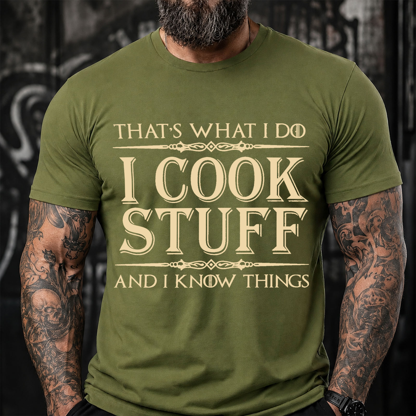That's What I Do I Cook Stuff And I Know Things Funny T-Shirt
