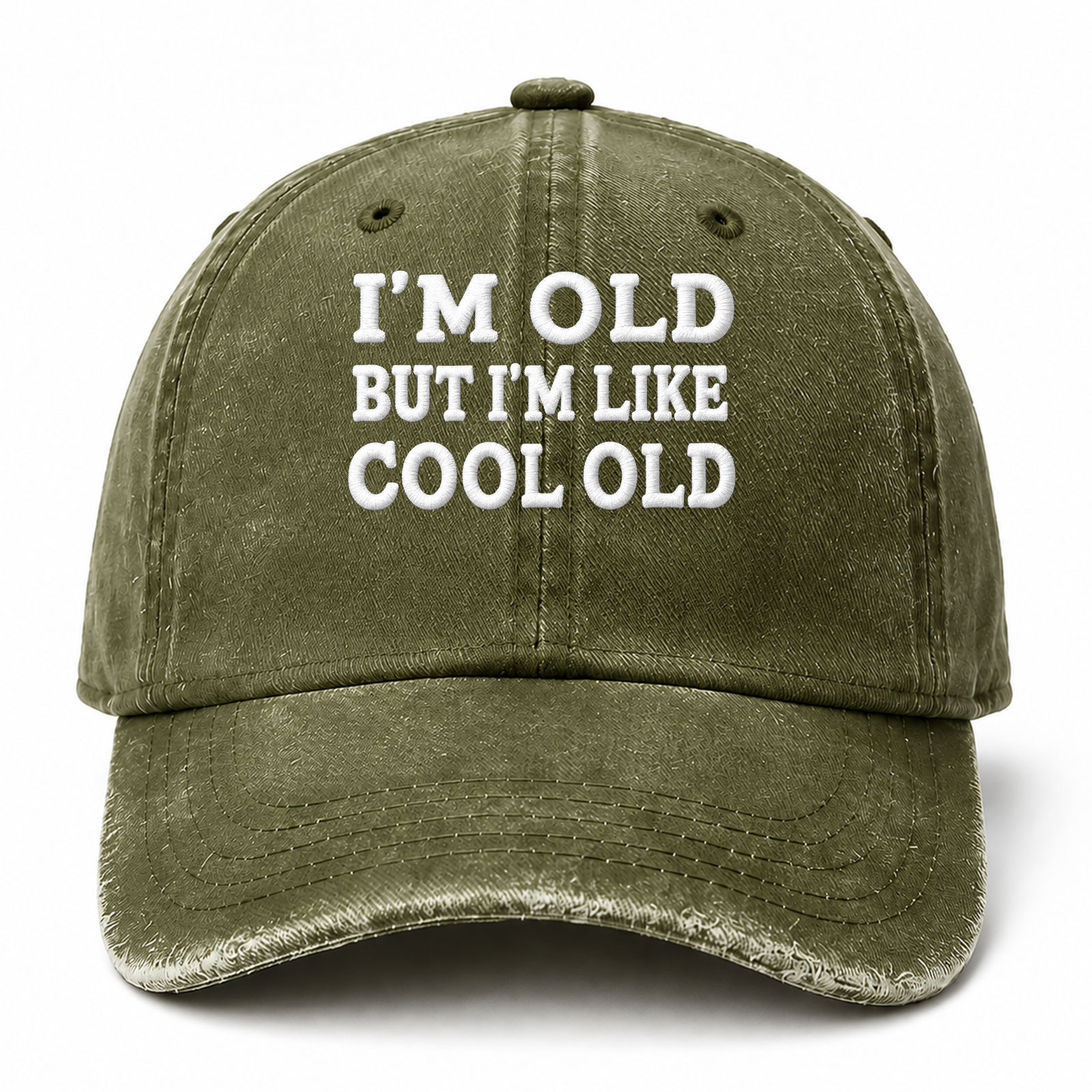 I’m Old But I’m Like Cool Old Sarcastic Saying Embroidered hat