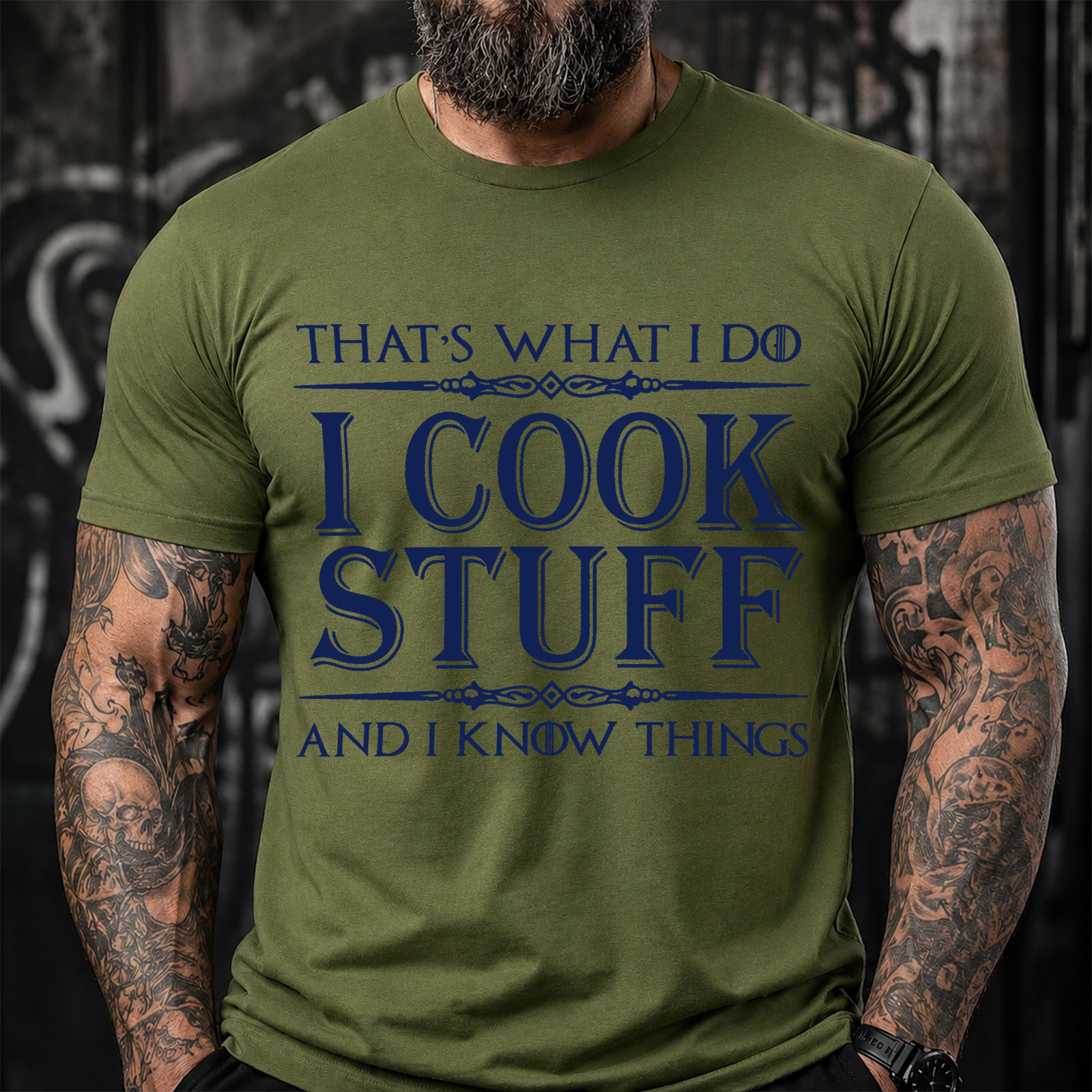 That's What I Do I Cook Stuff And I Know Things Funny T-Shirt