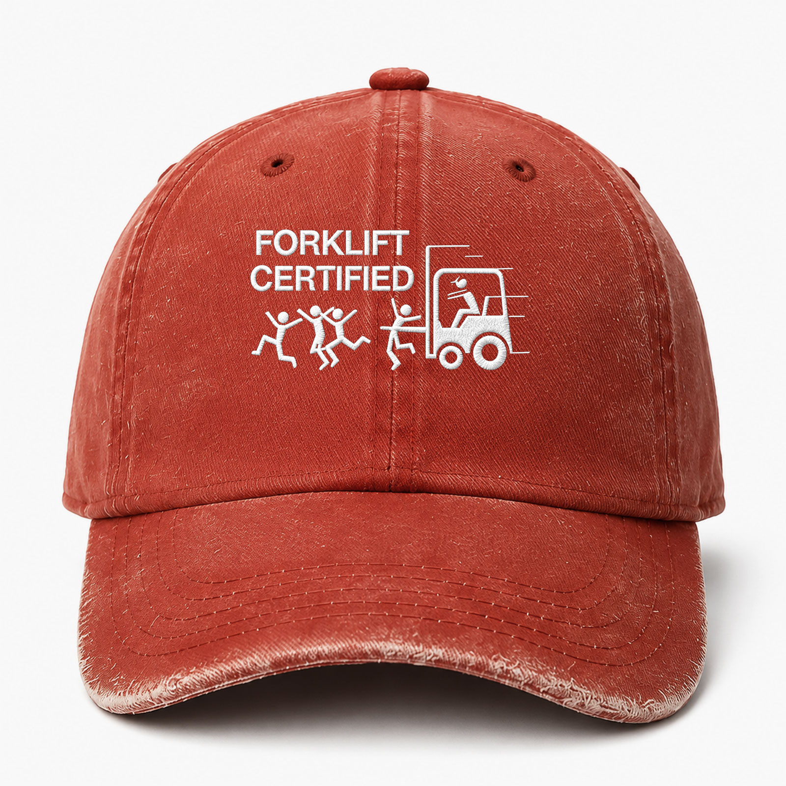 Forklift Certified Sarcastic Saying Embroidered hat