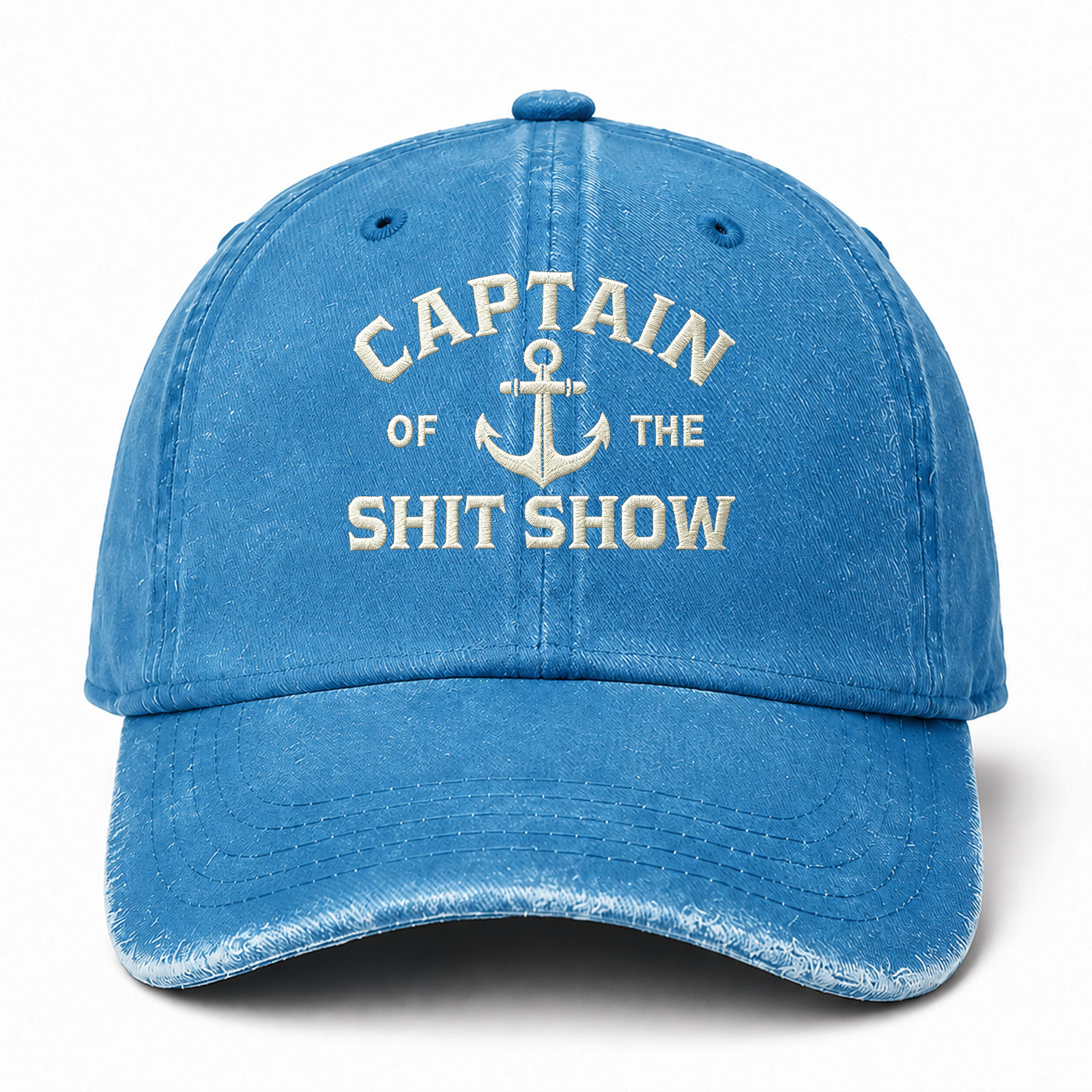 Captain Of The Shit Show Sarcastic Saying Embroidered hat