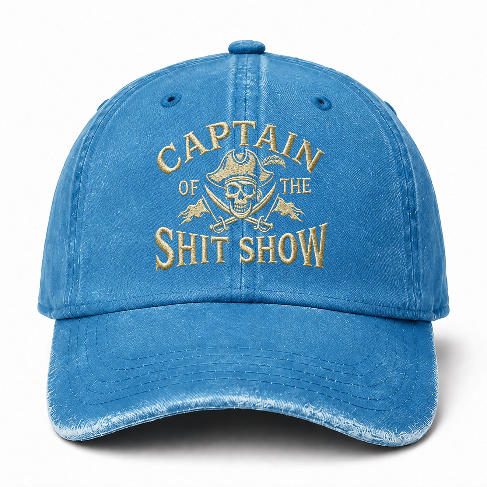 Captain Of The Shit Show Sarcastic Saying Embroidered hat