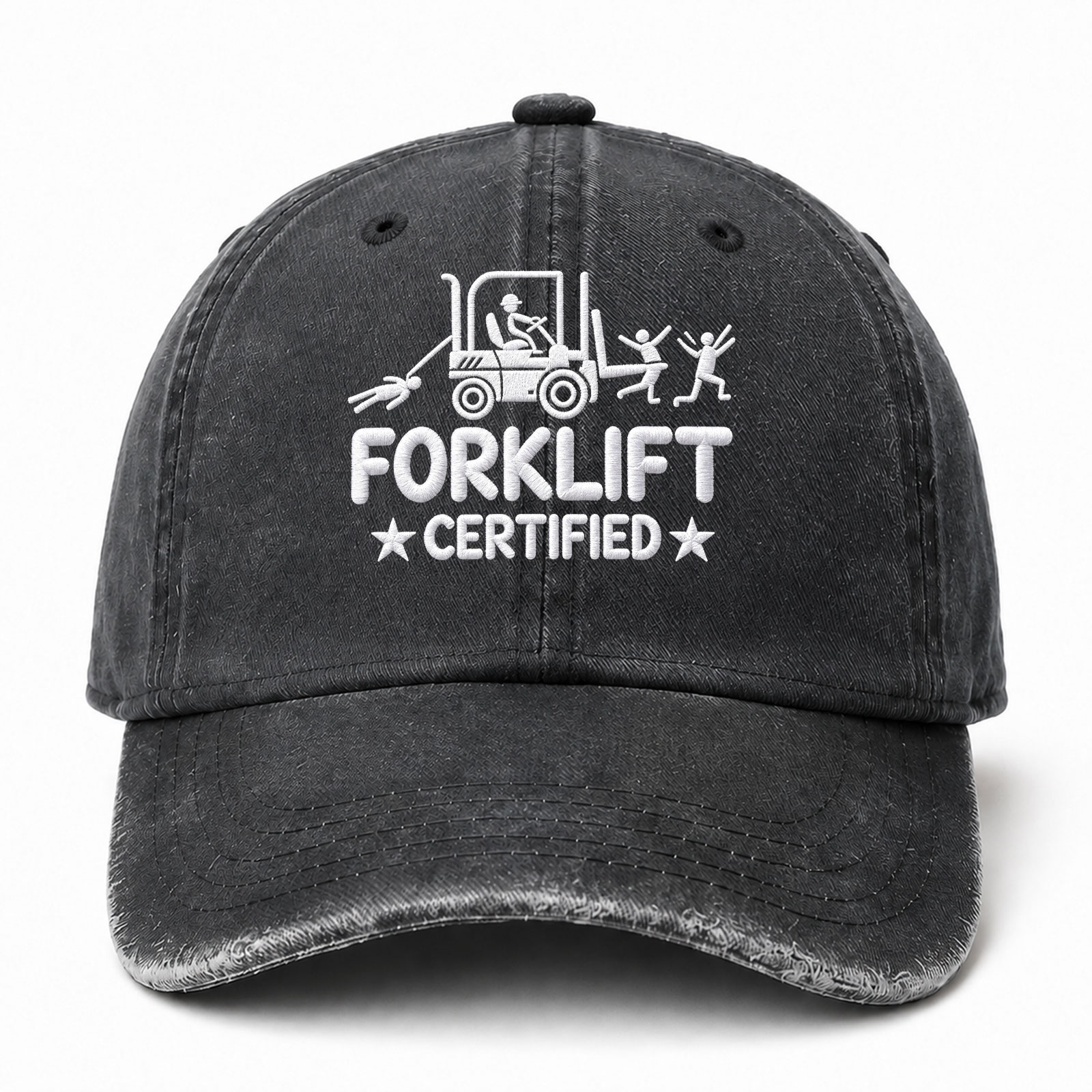 Forklift Certified Sarcastic Saying Embroidered hat