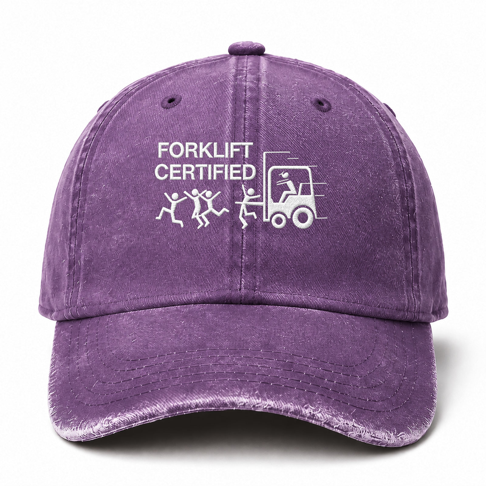 Forklift Certified Sarcastic Saying Embroidered hat