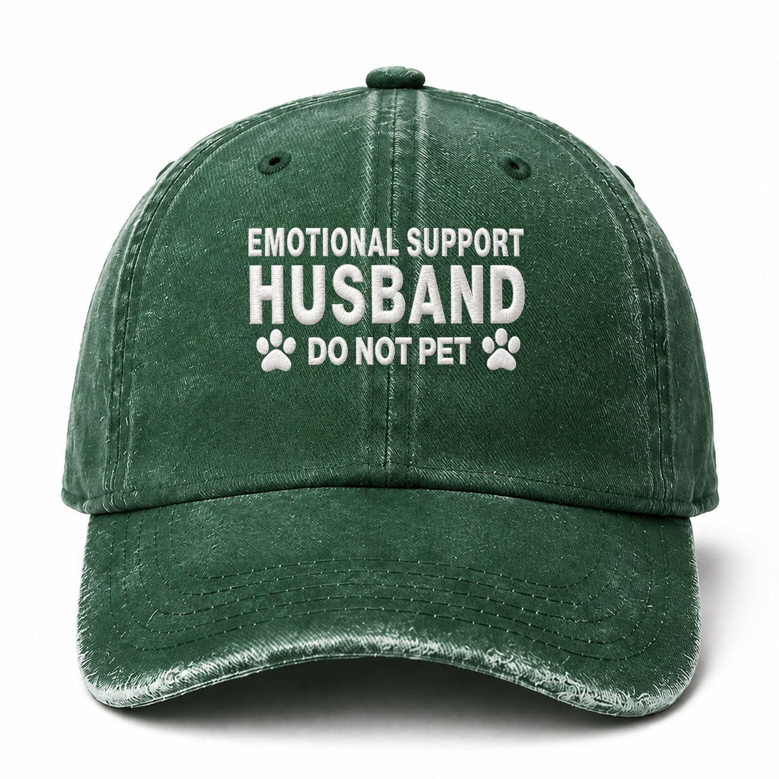 Emotional Support Husband Do Not Pet Funny Embroidered hat