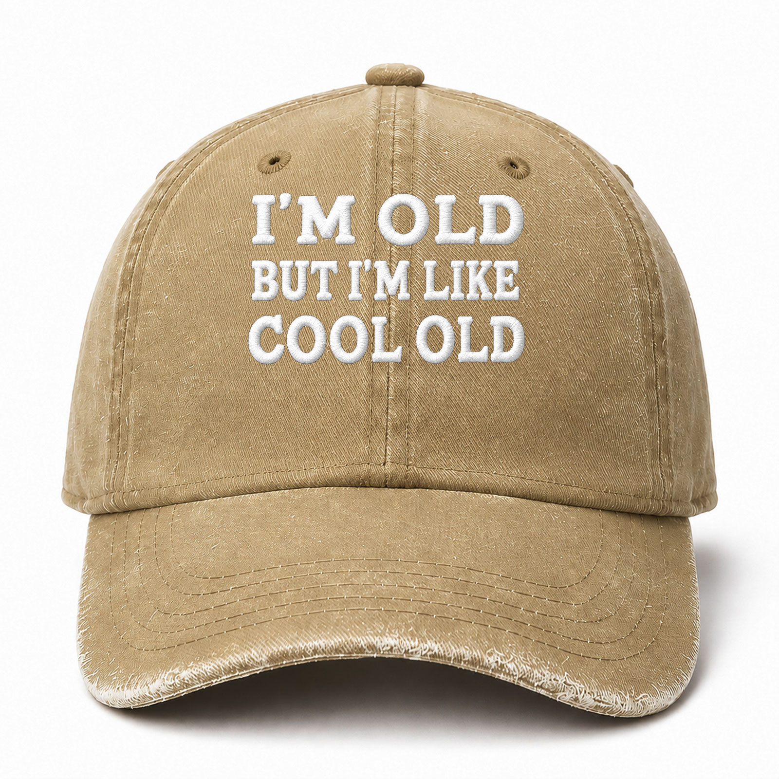 I’m Old But I’m Like Cool Old Sarcastic Saying Embroidered hat