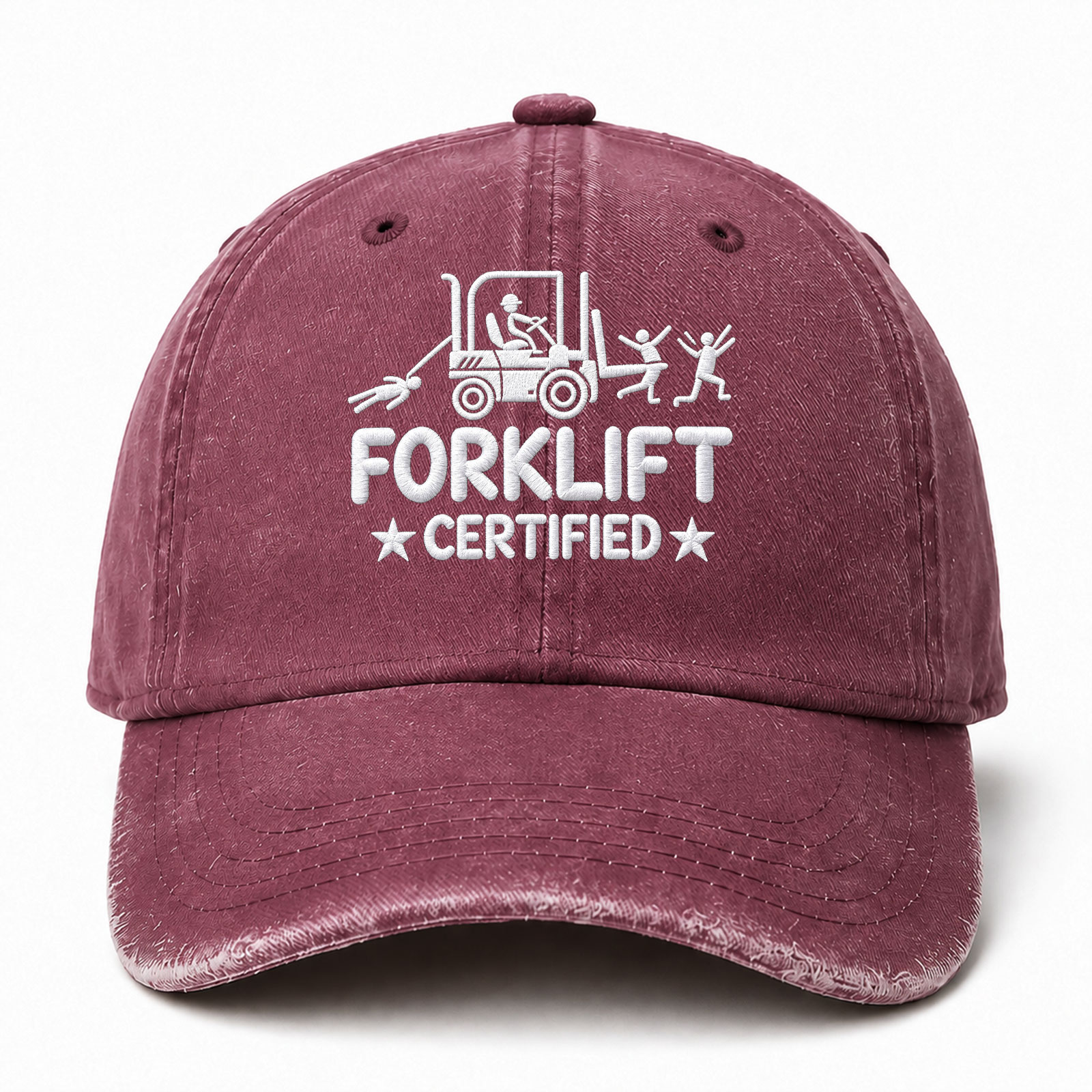 Forklift Certified Sarcastic Saying Embroidered hat