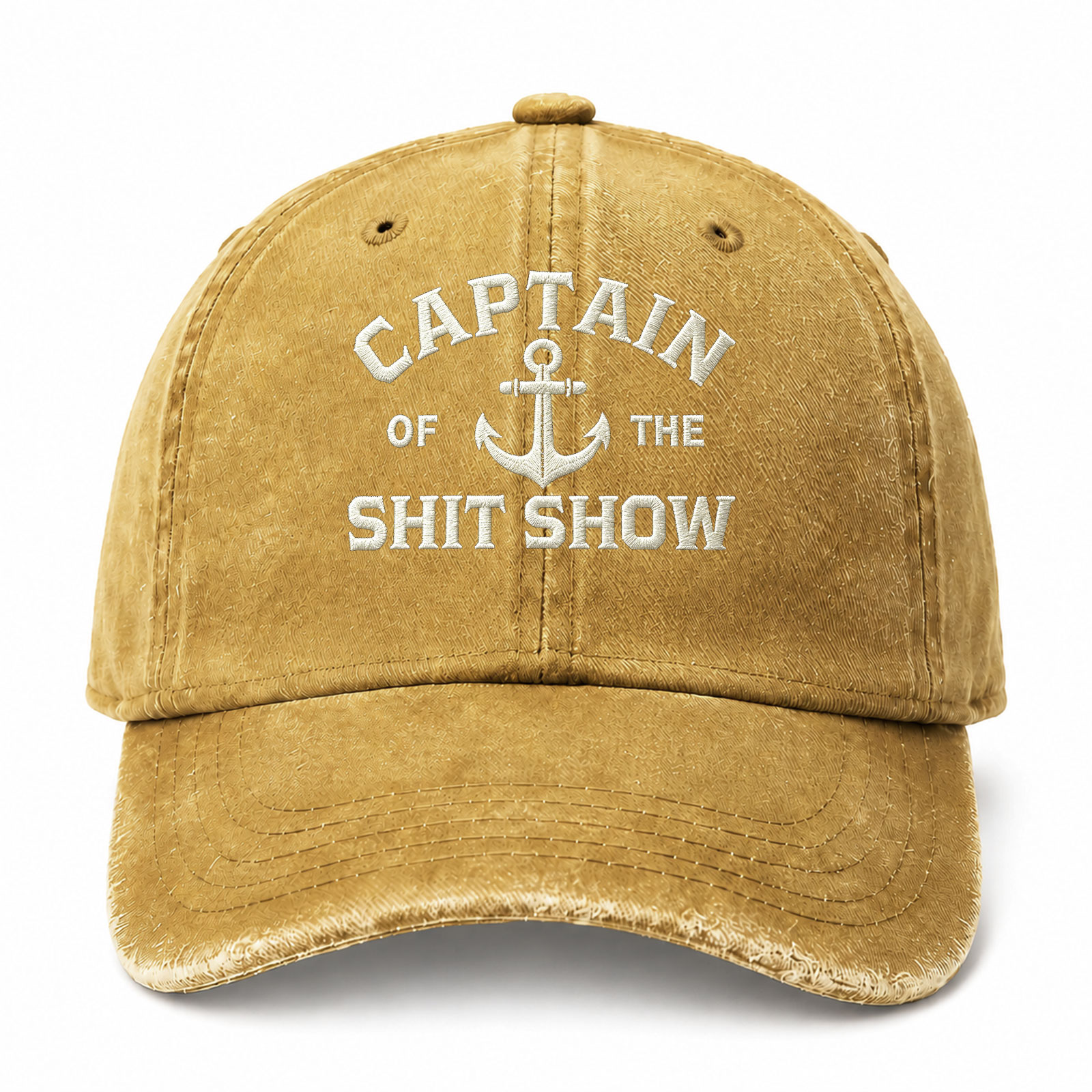 Captain Of The Shit Show Sarcastic Saying Embroidered hat