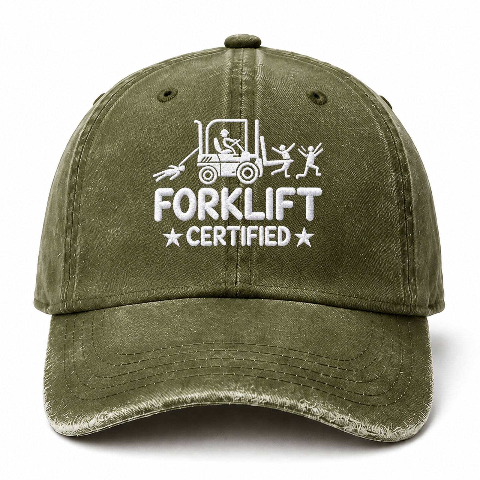 Forklift Certified Sarcastic Saying Embroidered hat