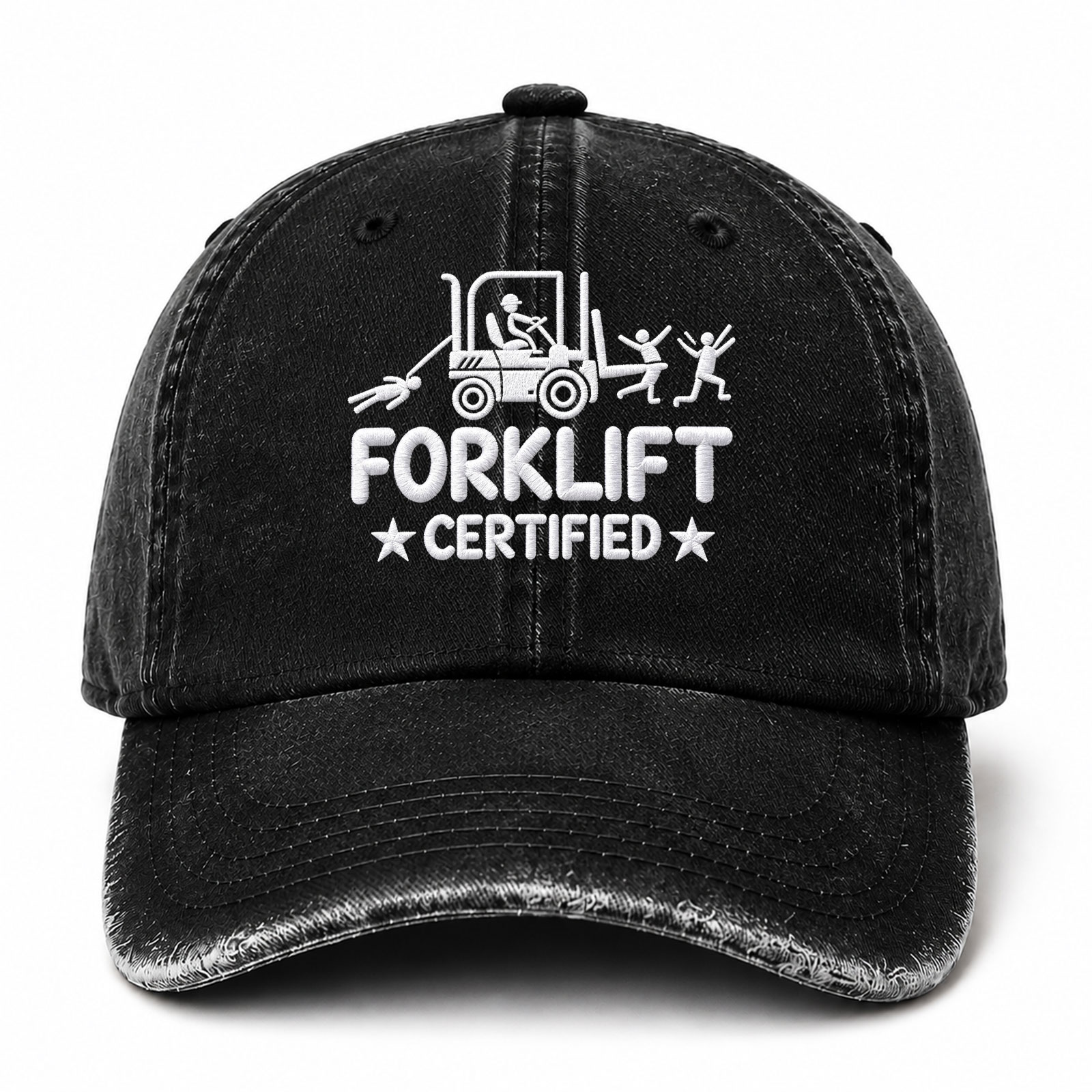 Forklift Certified Sarcastic Saying Embroidered hat