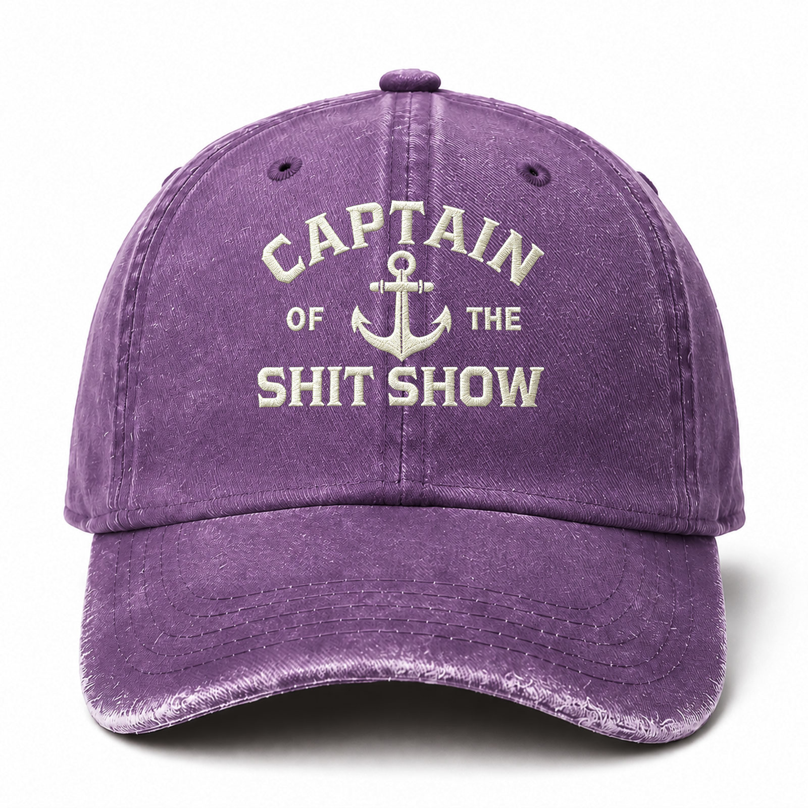 Captain Of The Shit Show Sarcastic Saying Embroidered hat