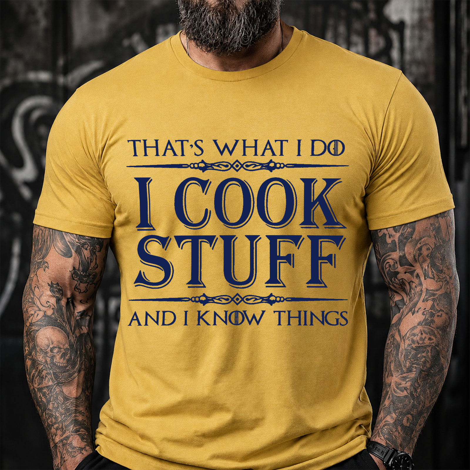 That's What I Do I Cook Stuff And I Know Things Funny T-Shirt