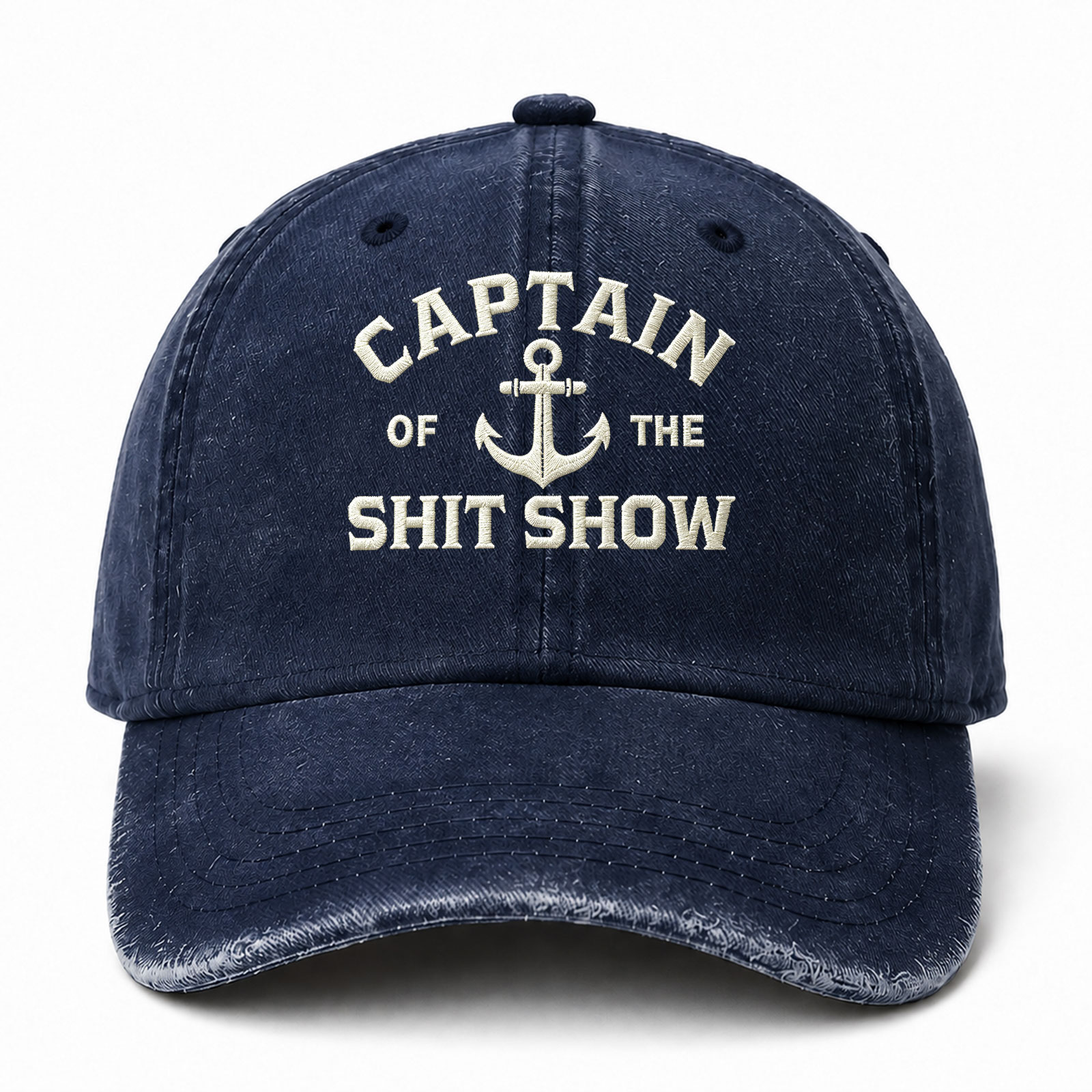 Captain Of The Shit Show Sarcastic Saying Embroidered hat