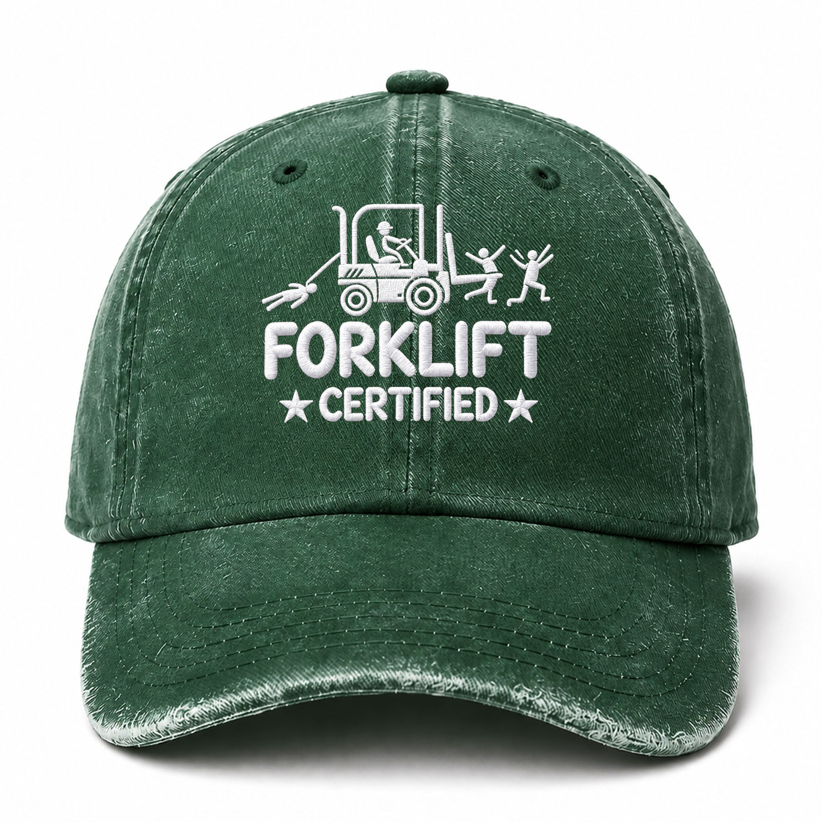 Forklift Certified Sarcastic Saying Embroidered hat