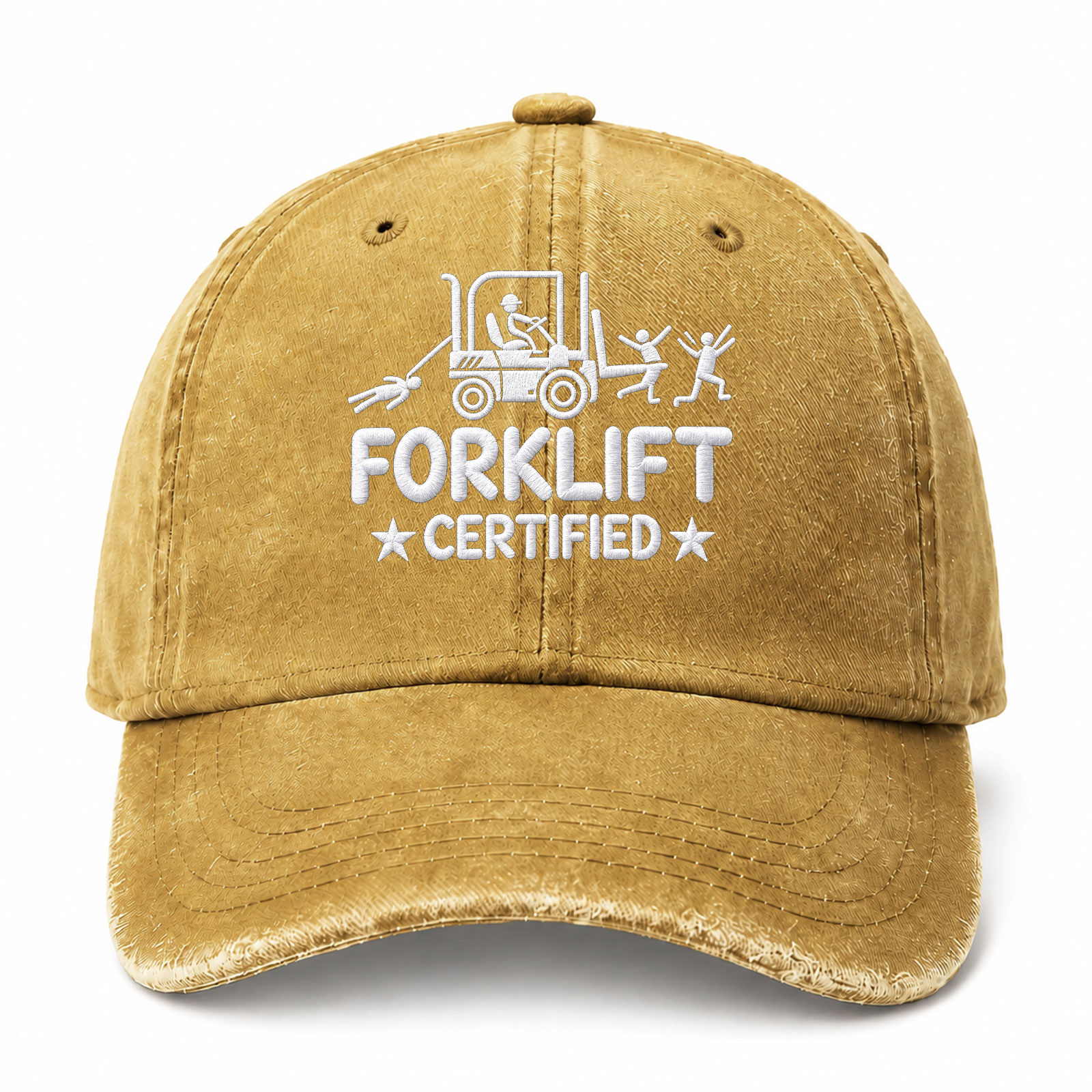 Forklift Certified Sarcastic Saying Embroidered hat