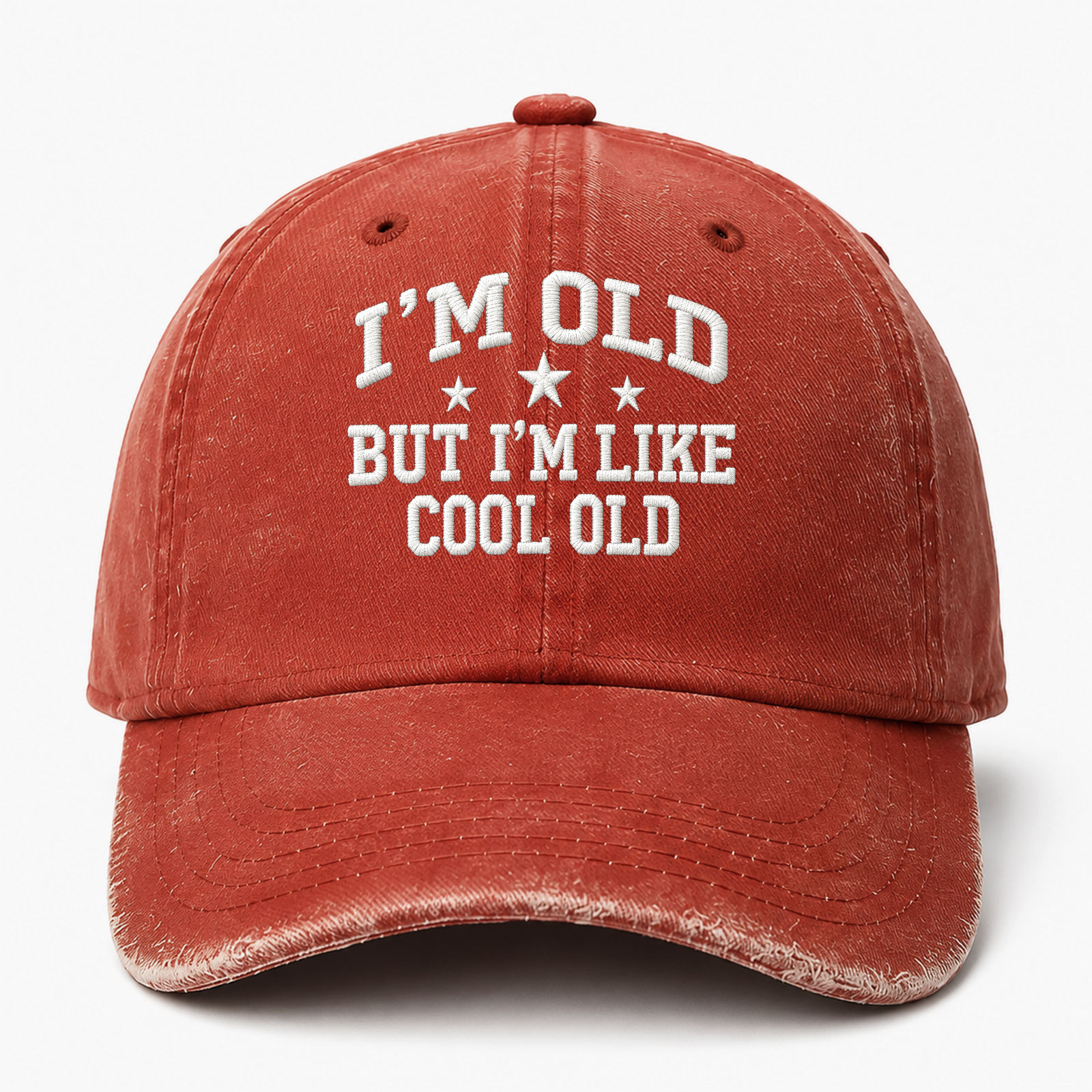I'm Old But I'm Like Cool Old Sarcastic Saying Embroidered hat