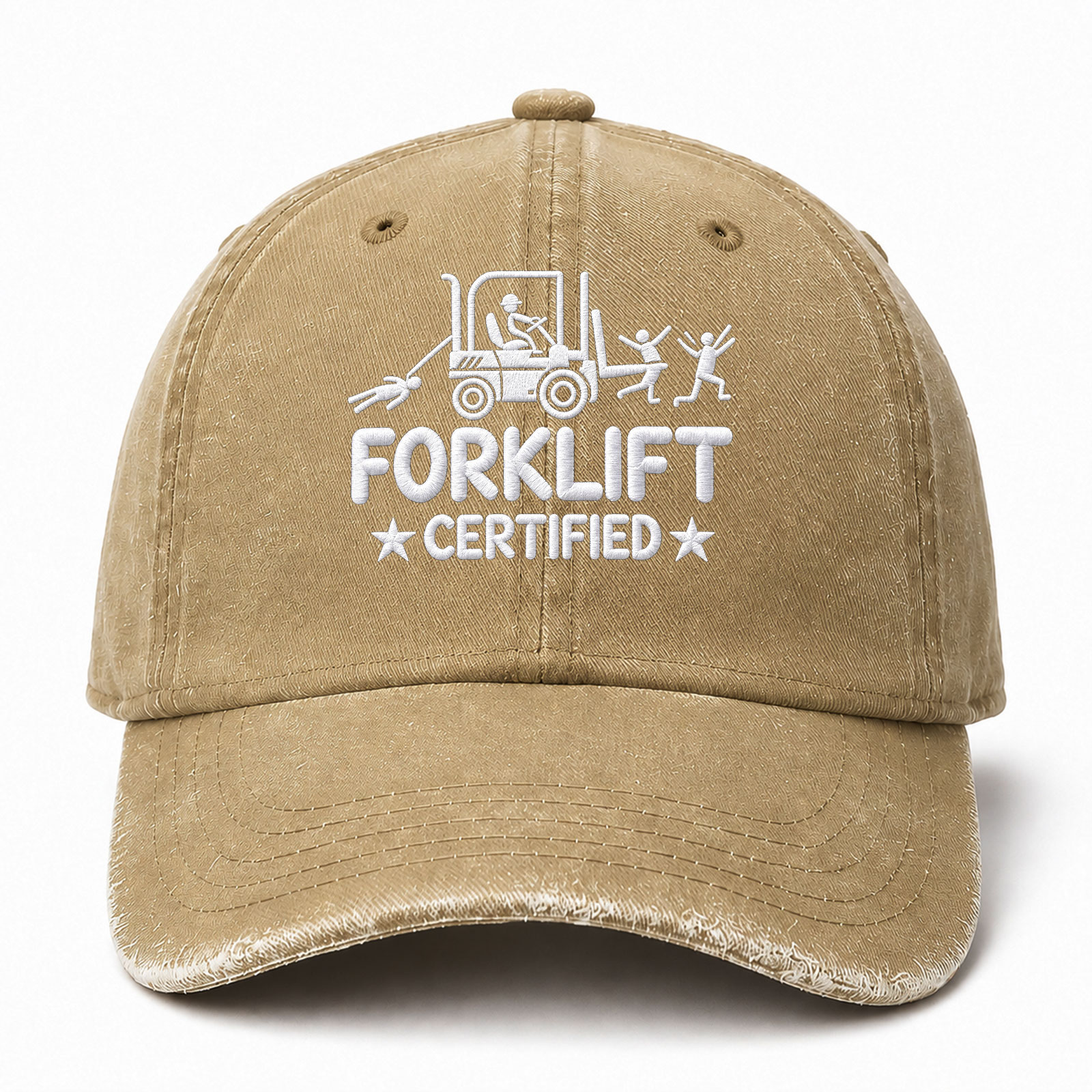 Forklift Certified Sarcastic Saying Embroidered hat