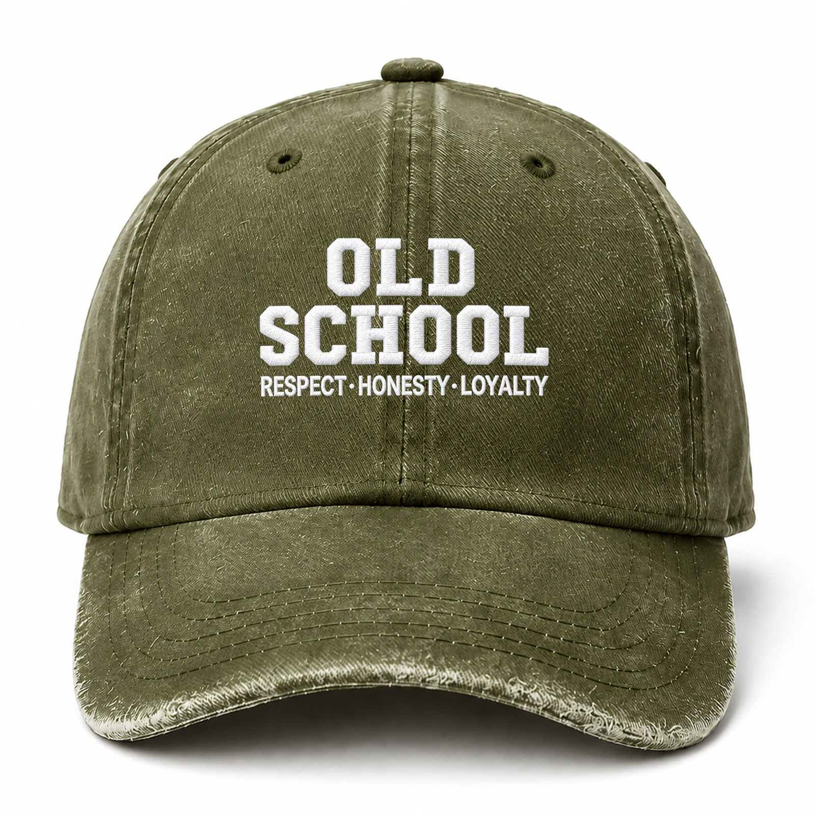 Old School Respect Honesty Loyalty Funny Embroidered hat