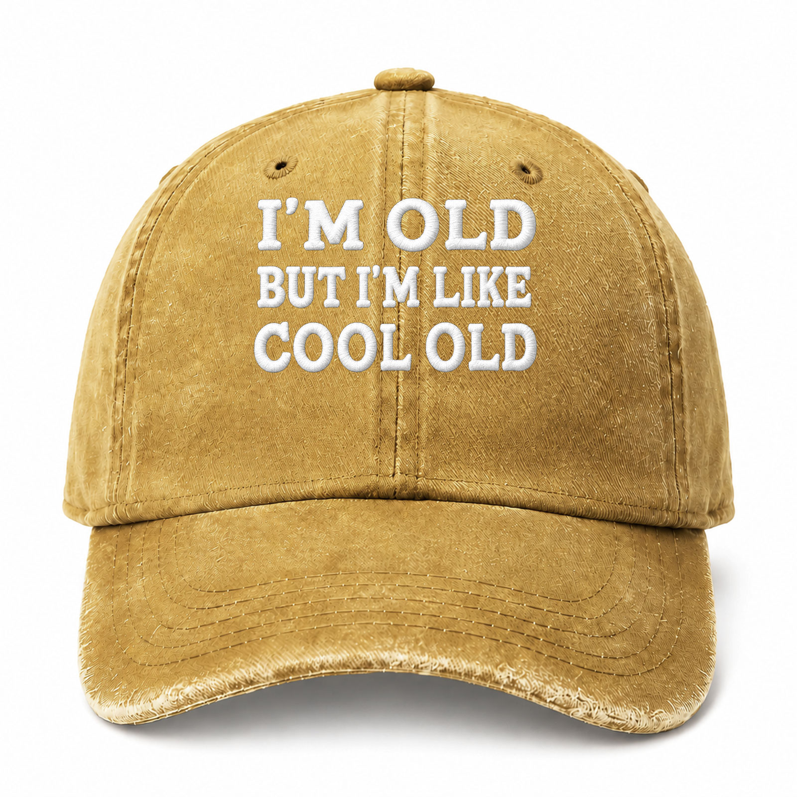I’m Old But I’m Like Cool Old Sarcastic Saying Embroidered hat
