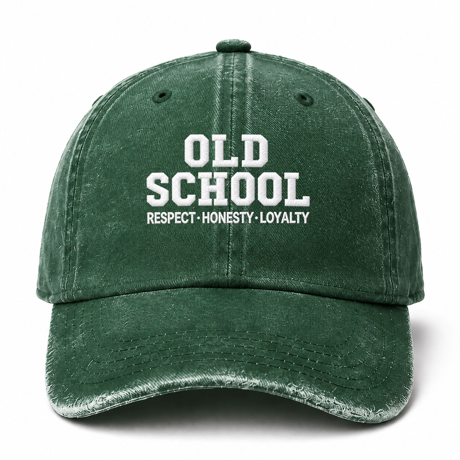 Old School Respect Honesty Loyalty Funny Embroidered hat