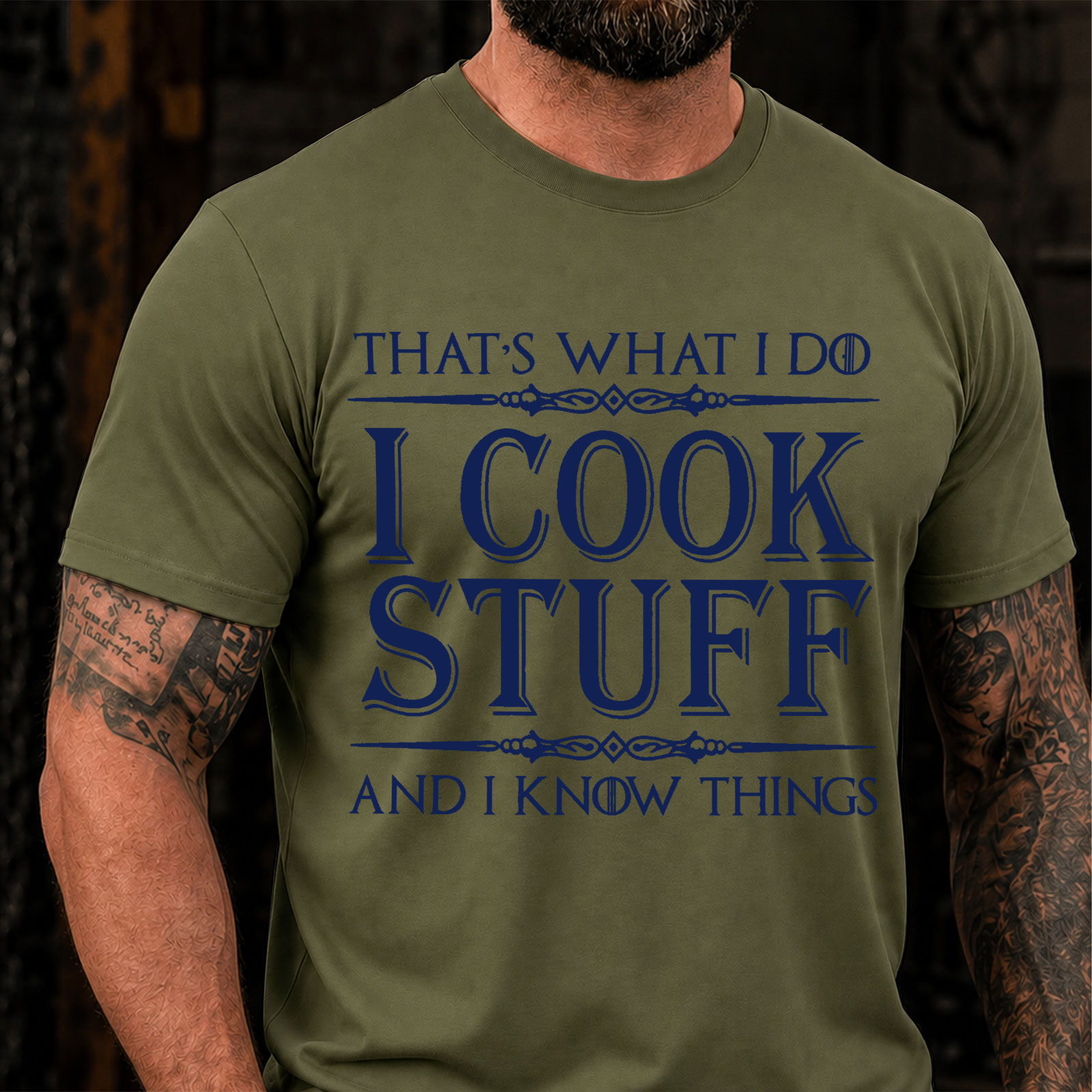 That's What I Do I Cook Stuff And I Know Things Funny T-Shirt