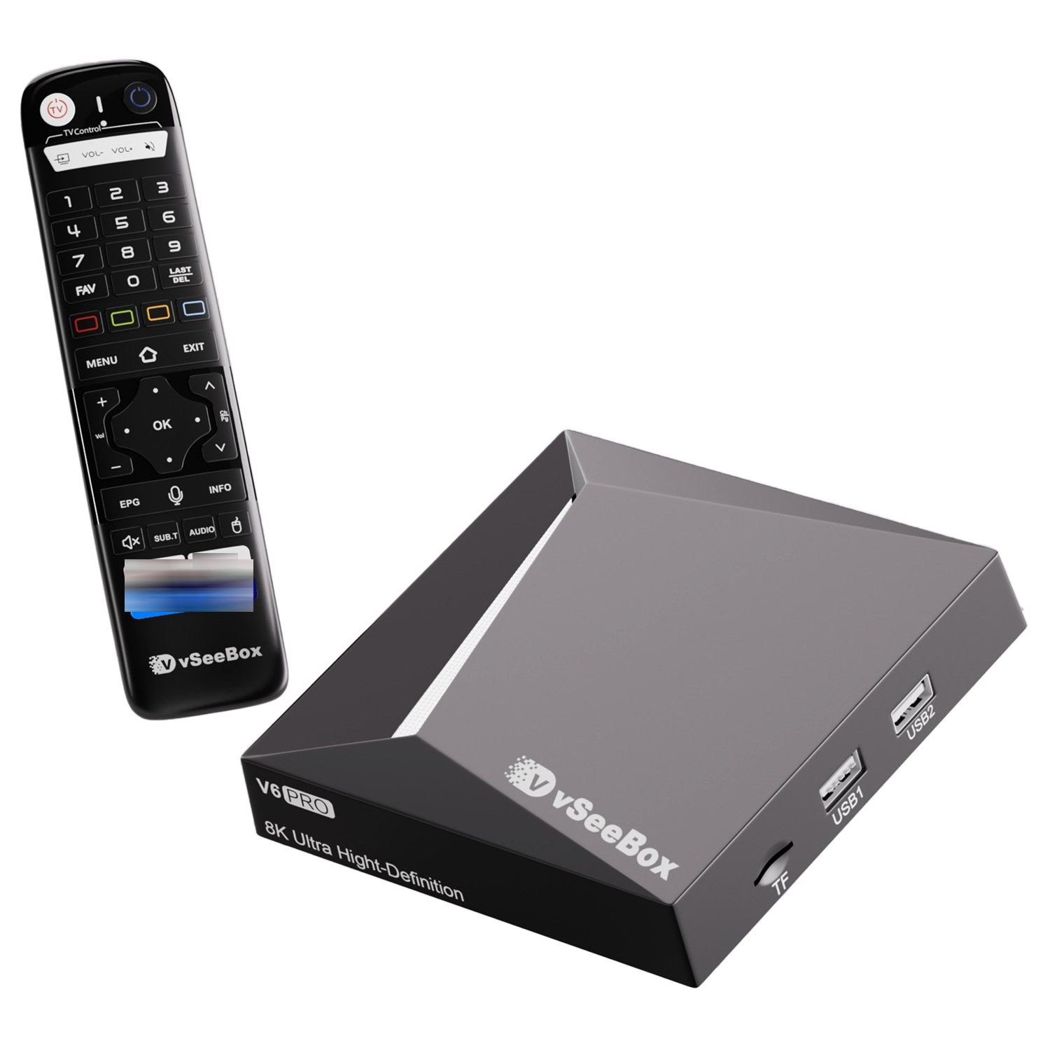 vSeeBox V6 Pro with Extra Parts(Backlit Keyboard, USB Hub, 64G TF Cards..)