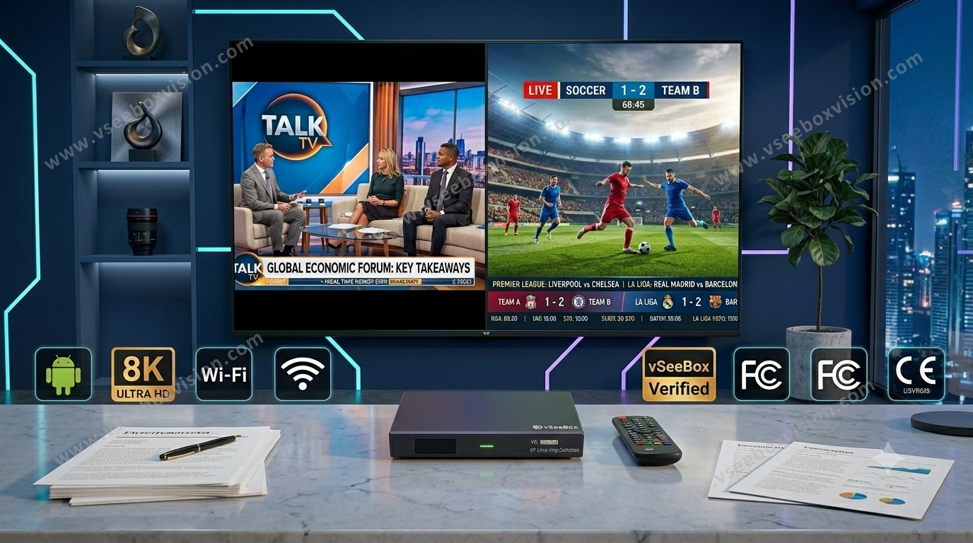 vSeeBox V6 Plus & V6 Max | vSeeBox Split-Screen | Best 8K Android 14 TV Boxes 2025