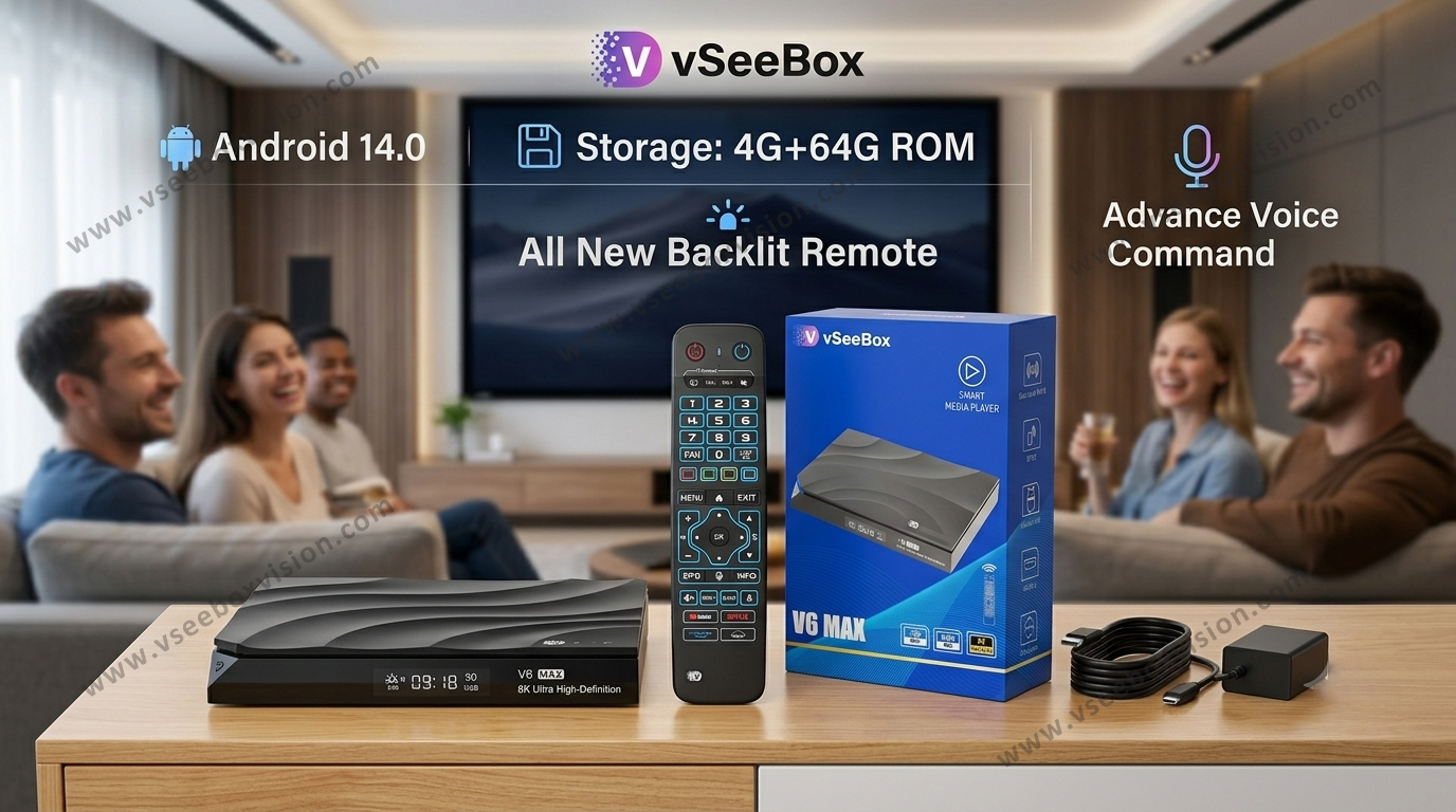 vSeeBox V6 Max: The Ultimate 8K HDR Flagship TV Box